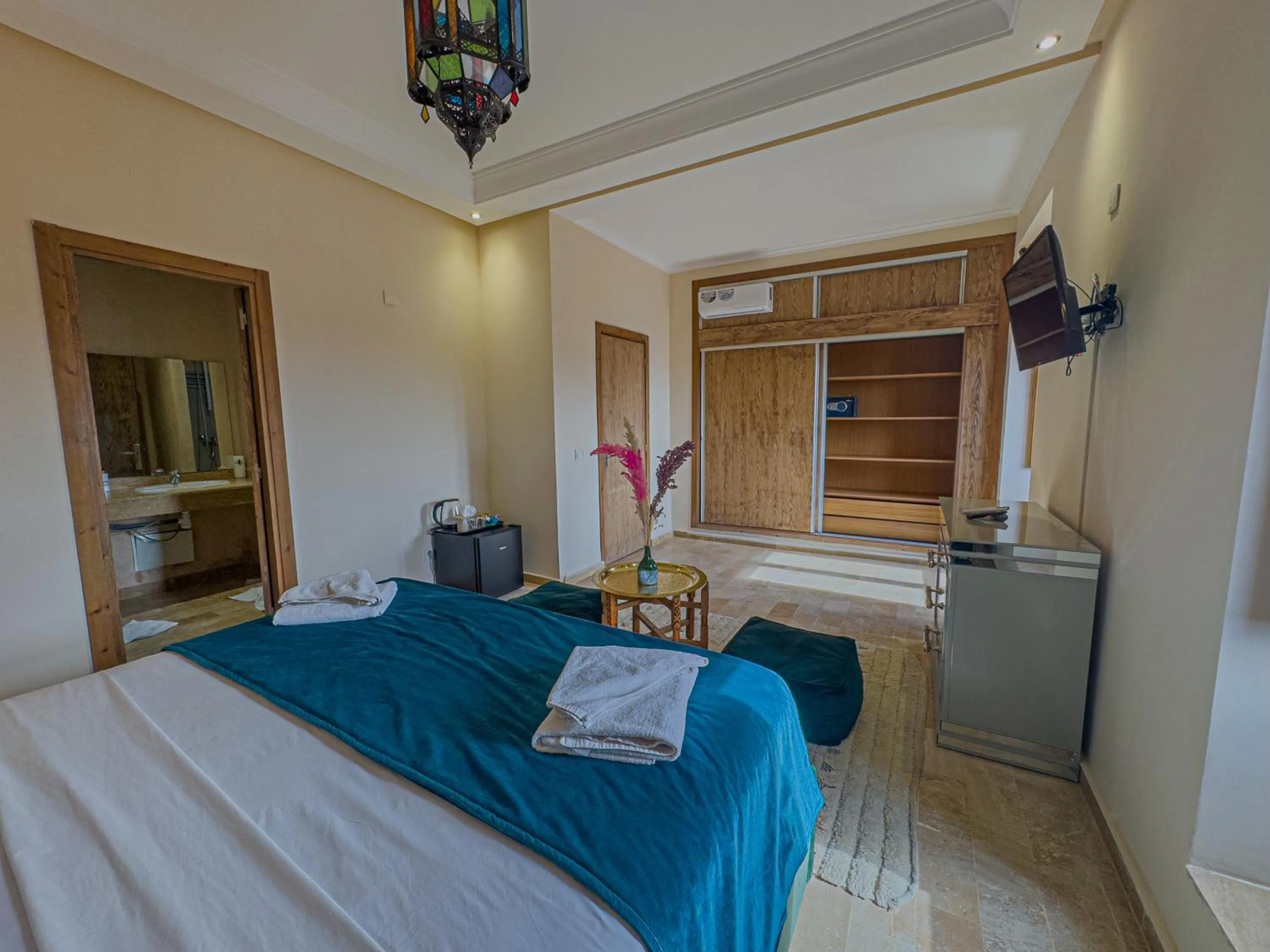 Bed in Riad Azia