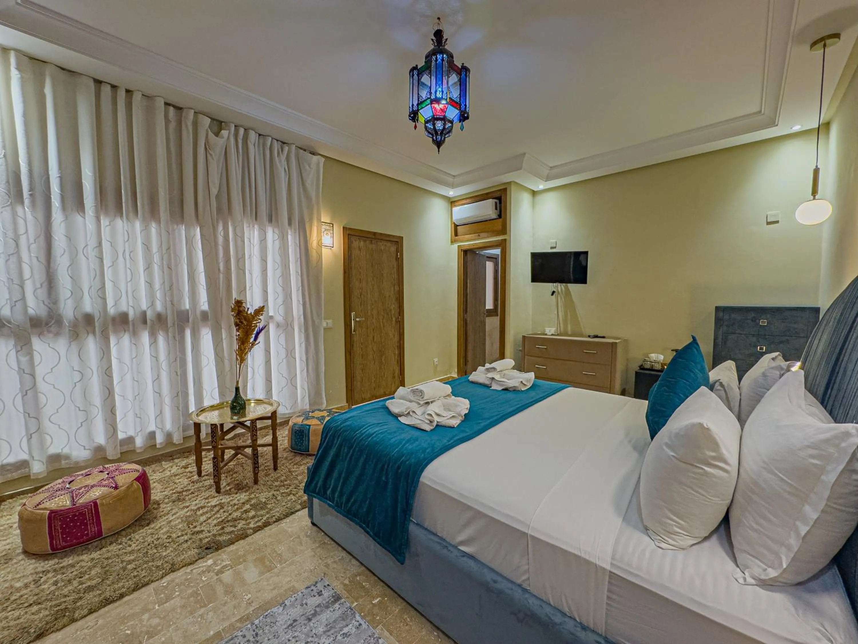 Bed in Riad Azia