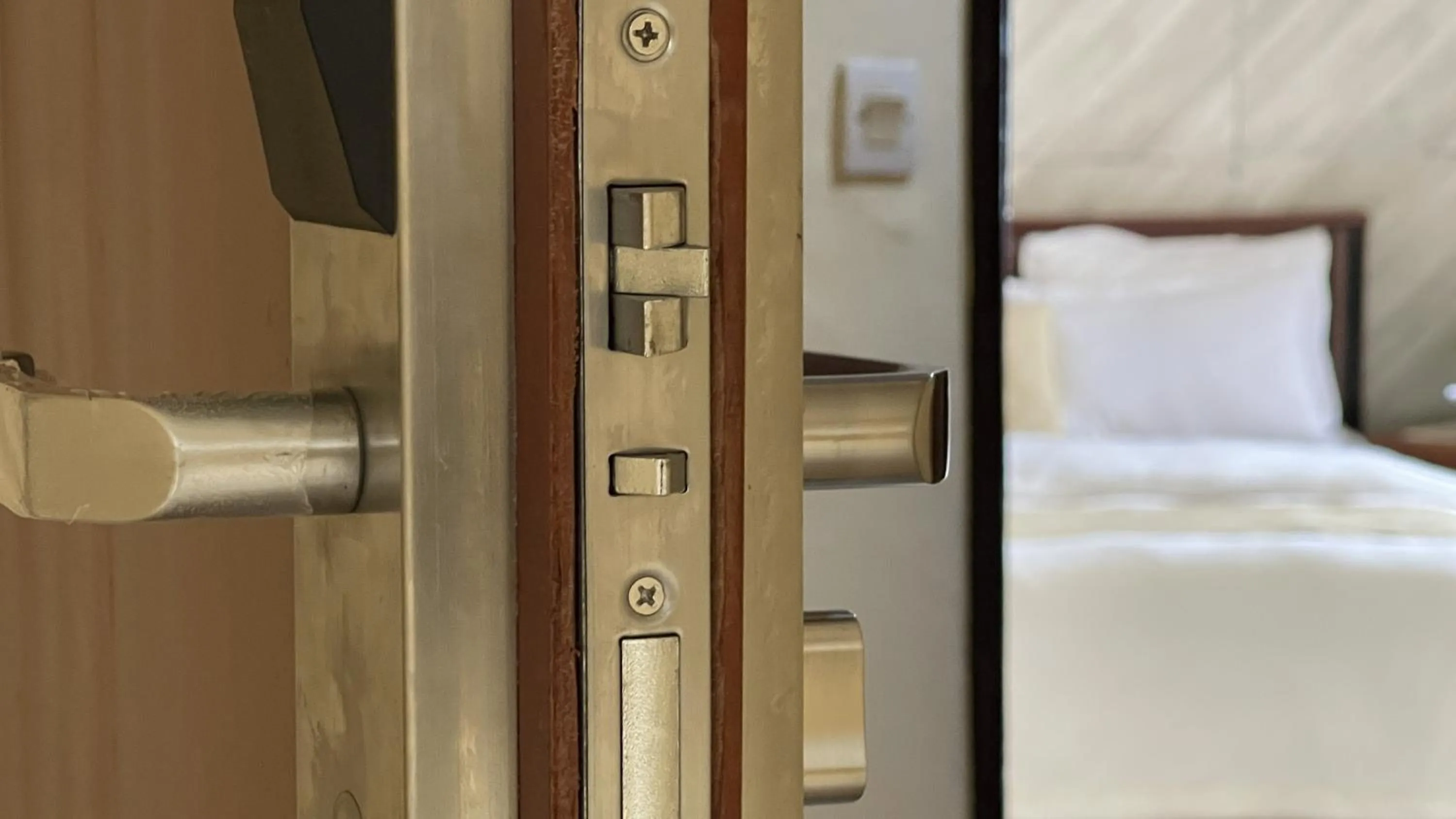 Bedroom, Bed in Hotel les Polygones Kribi