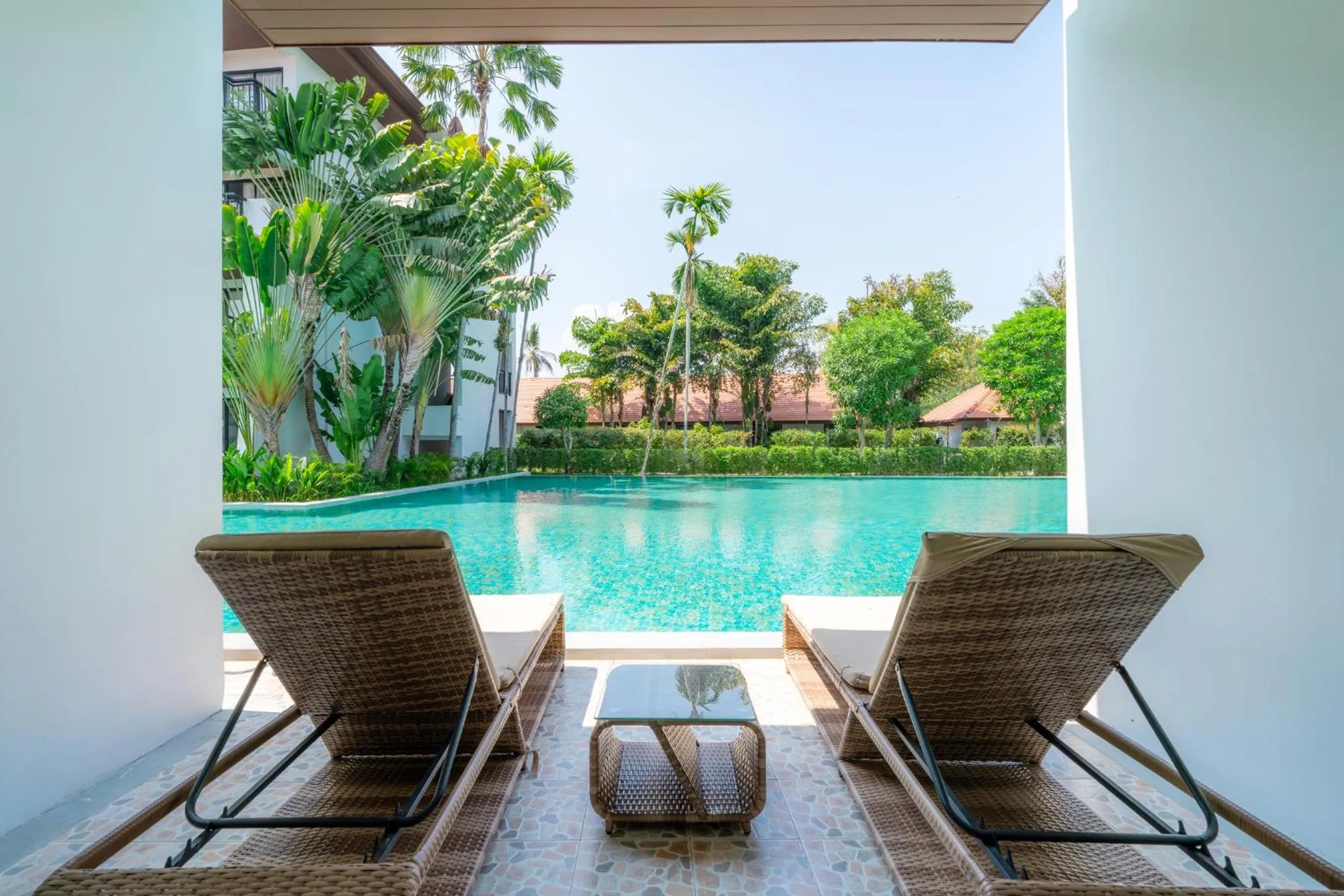 Pool view in Estella Phuket Mai Khao Beach Resort