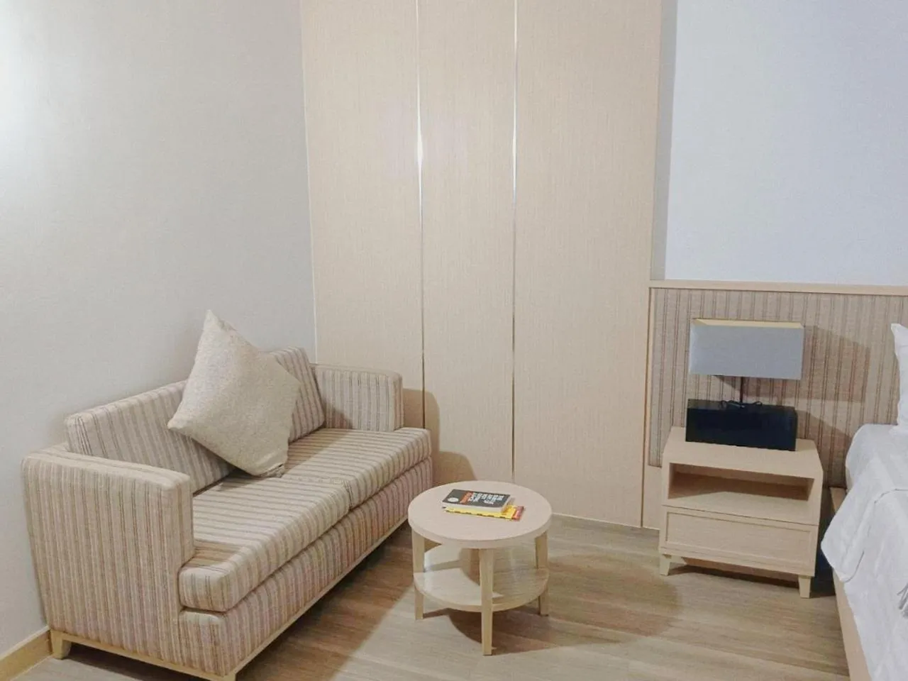 Seating area, Bed in Estella Phuket Mai Khao Beach Resort