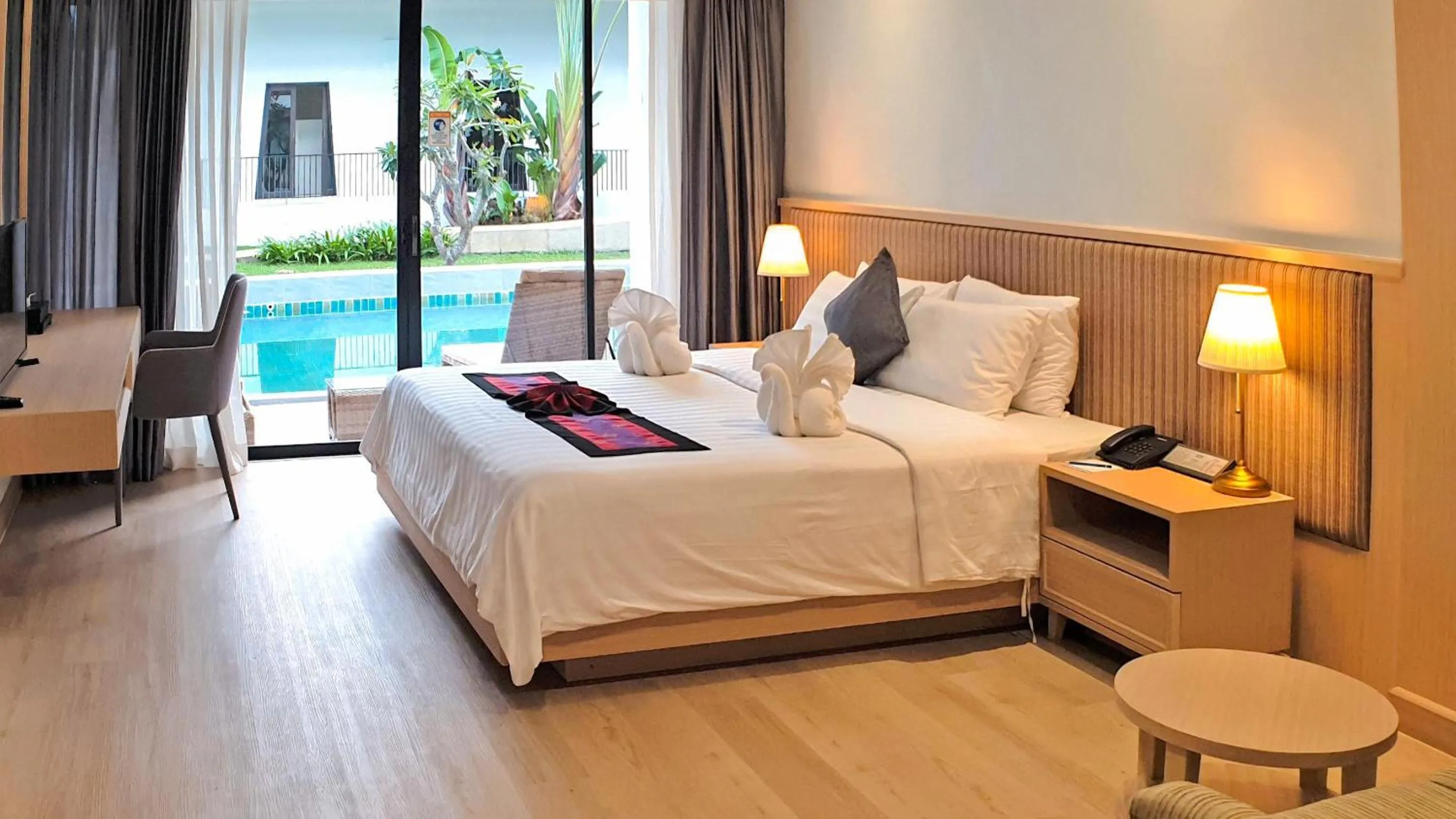 TV and multimedia, Bed in Estella Phuket Mai Khao Beach Resort