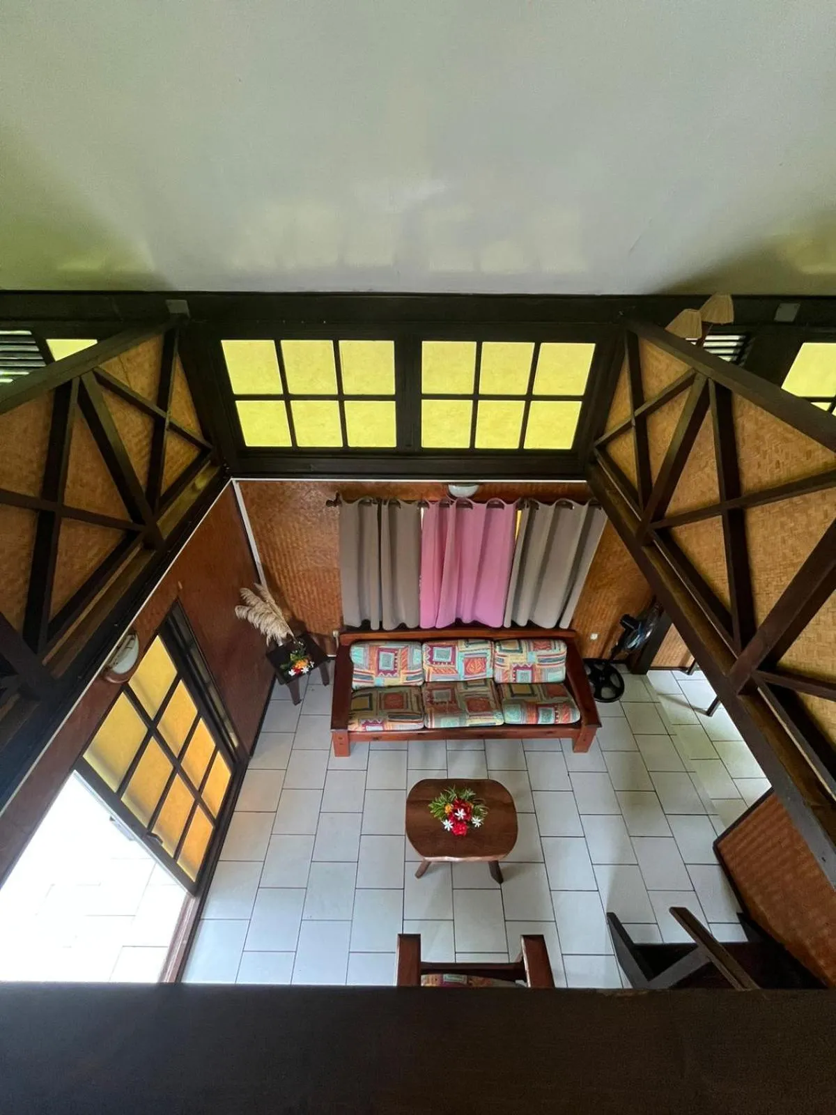 Living room in Pension Hibiscus Taha'a