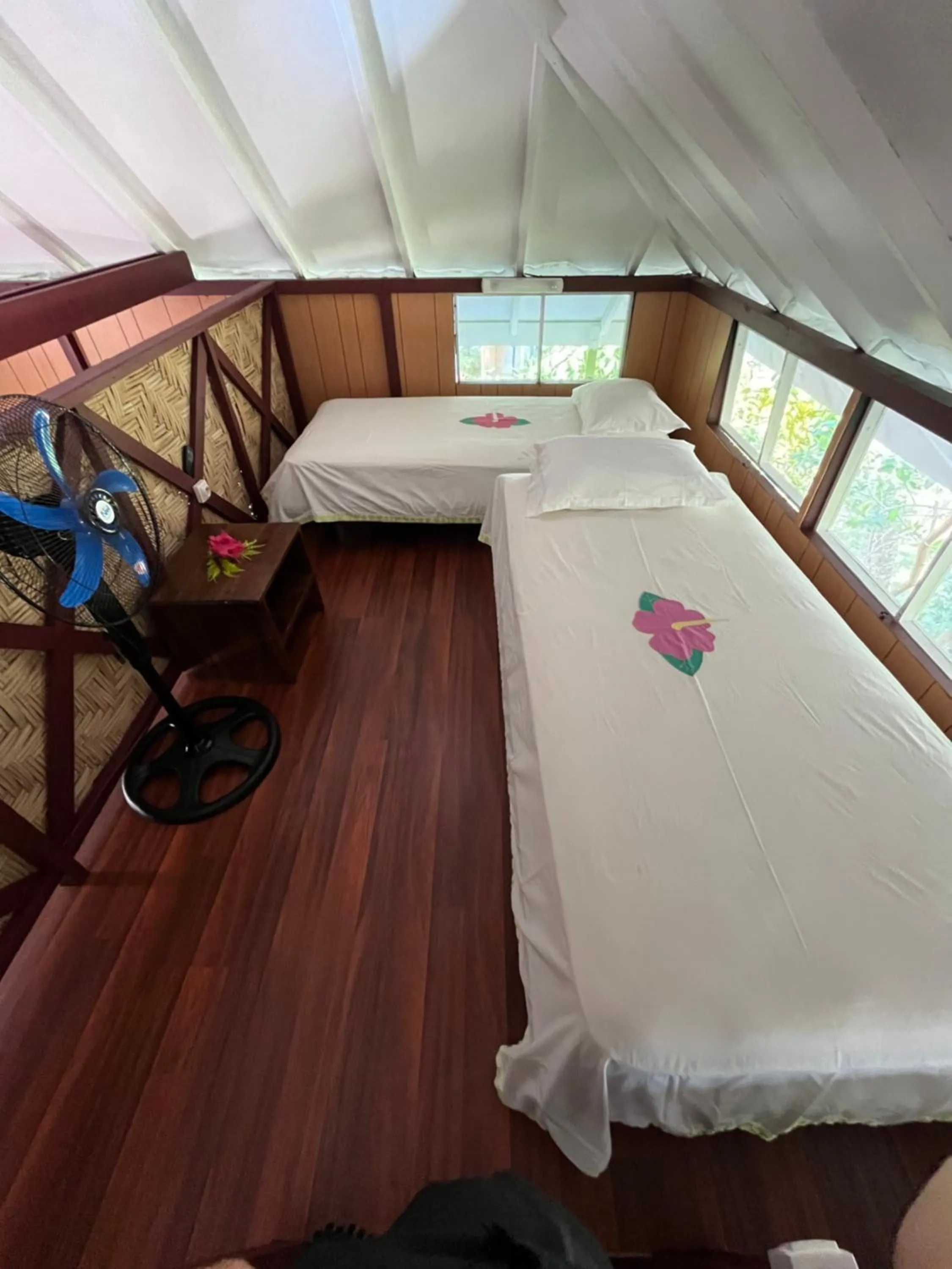 Bed in Pension Hibiscus Taha'a