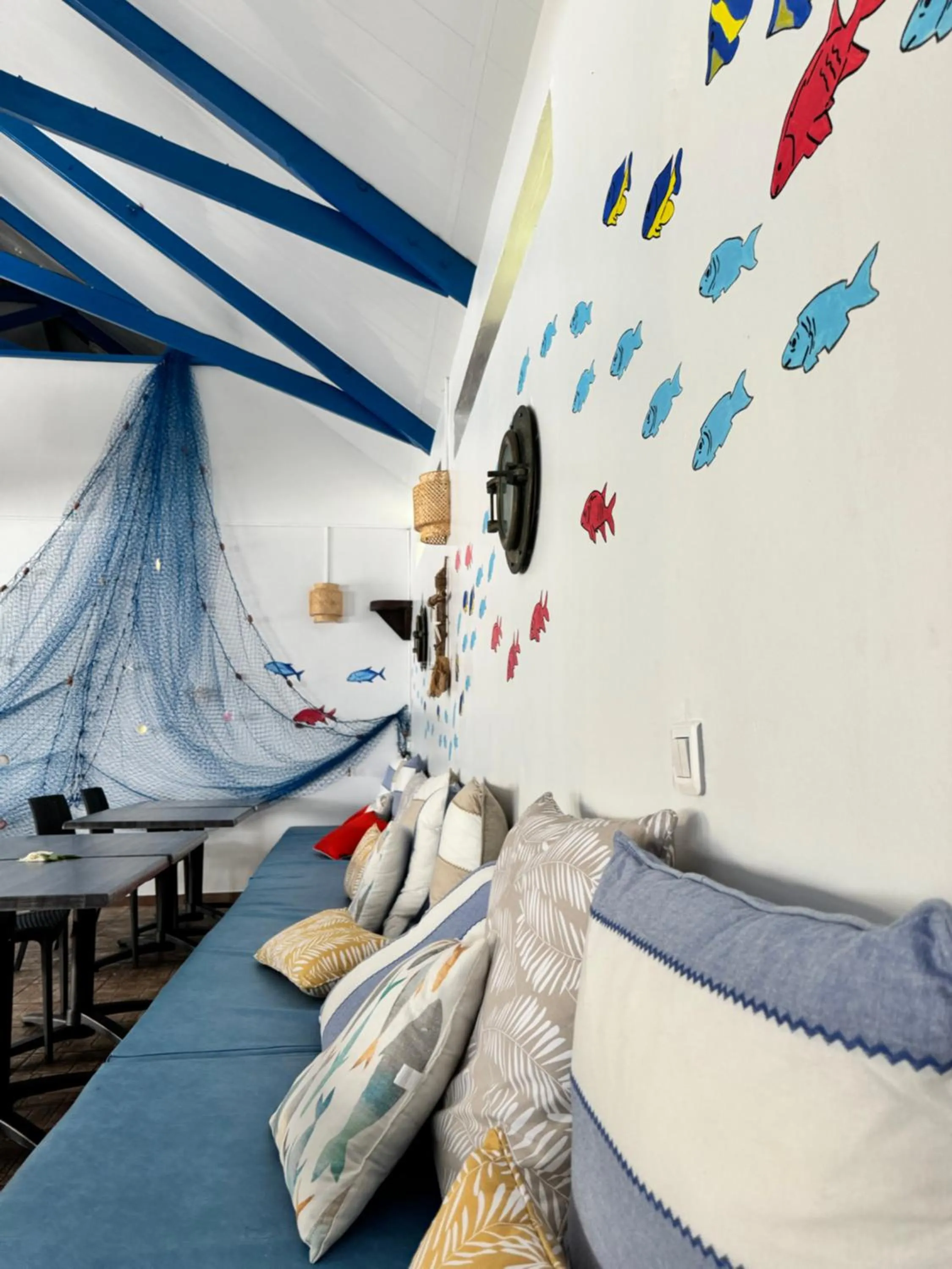 Restaurant/places to eat, Bed in Pension Hibiscus Taha'a