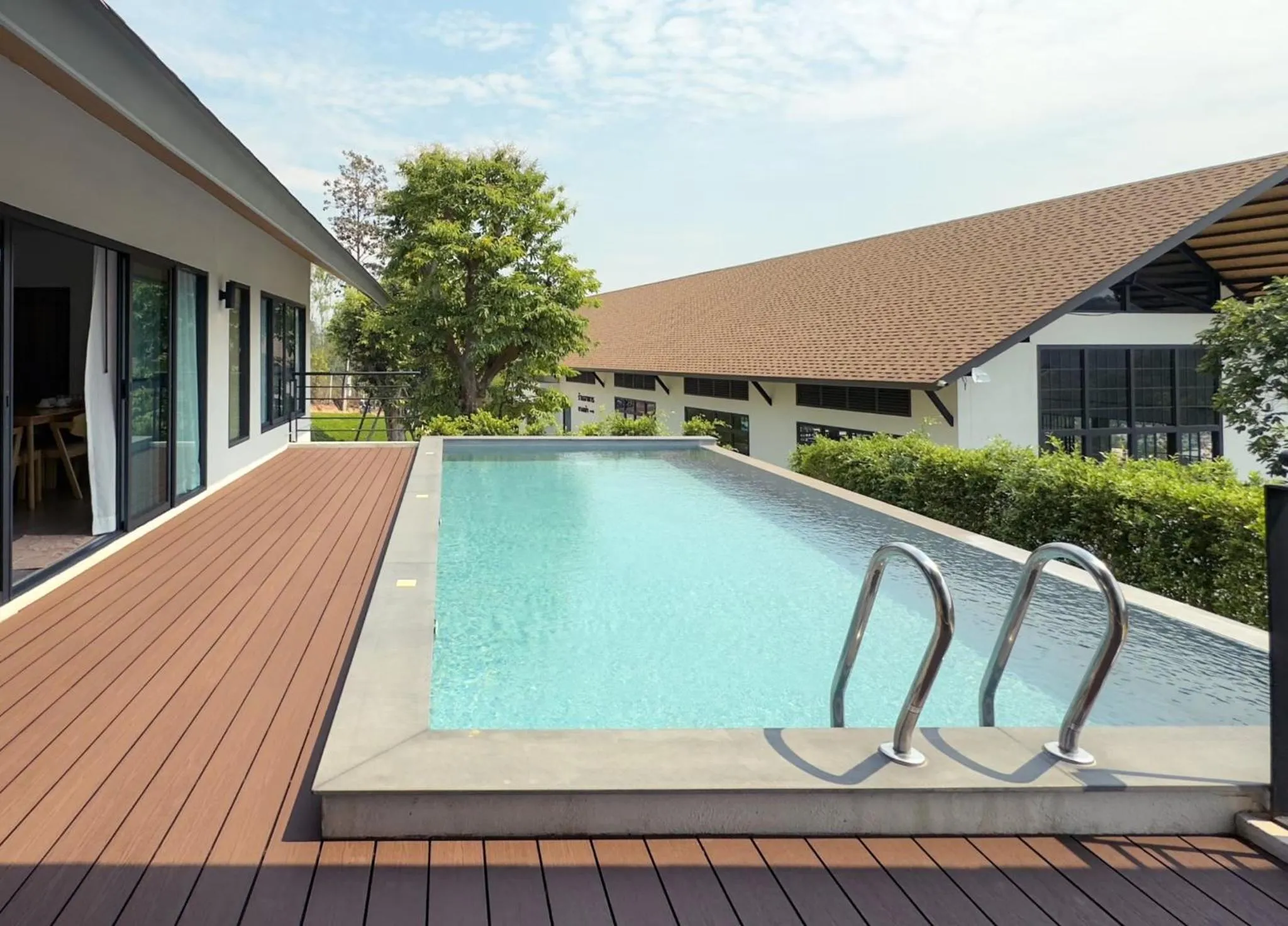 Pool view in PASSA ผัสสะ Tea Plantation @Mae On