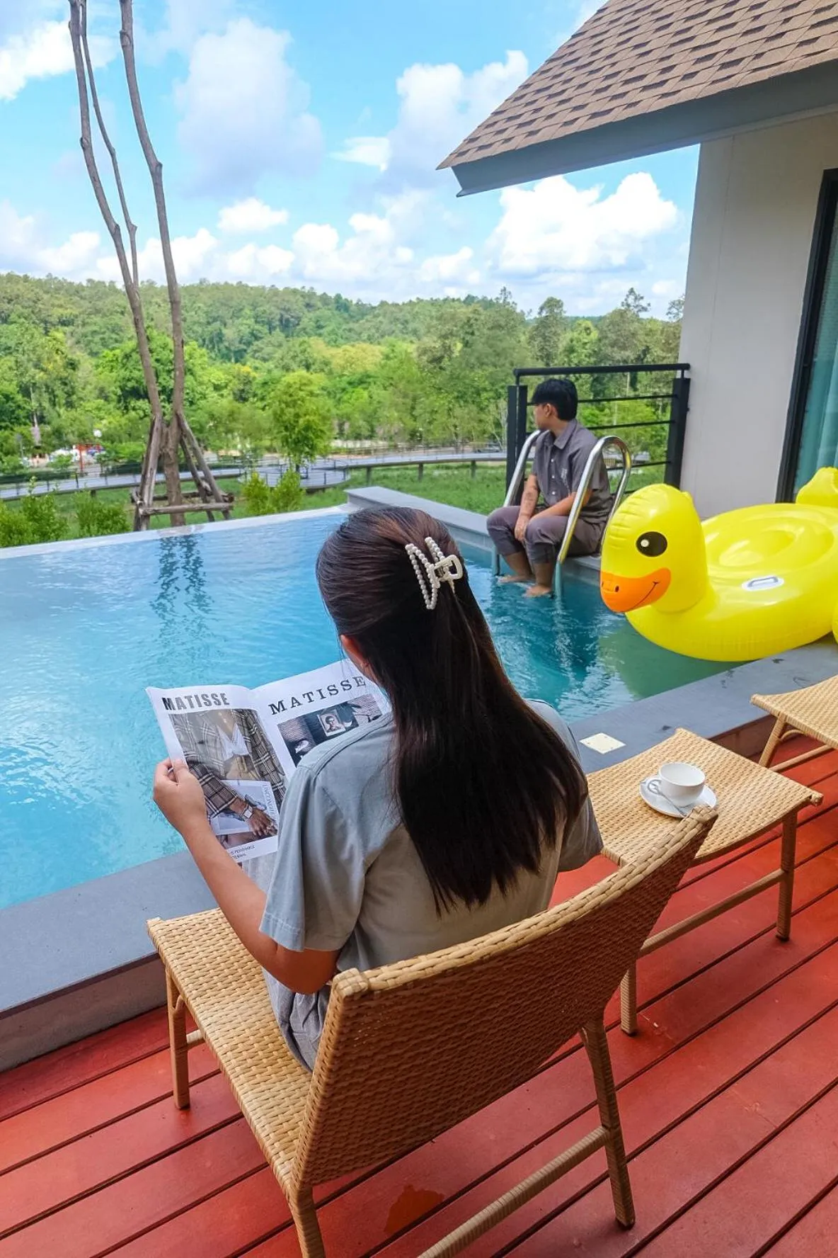 Natural landscape in PASSA ผัสสะ Tea Plantation @Mae On