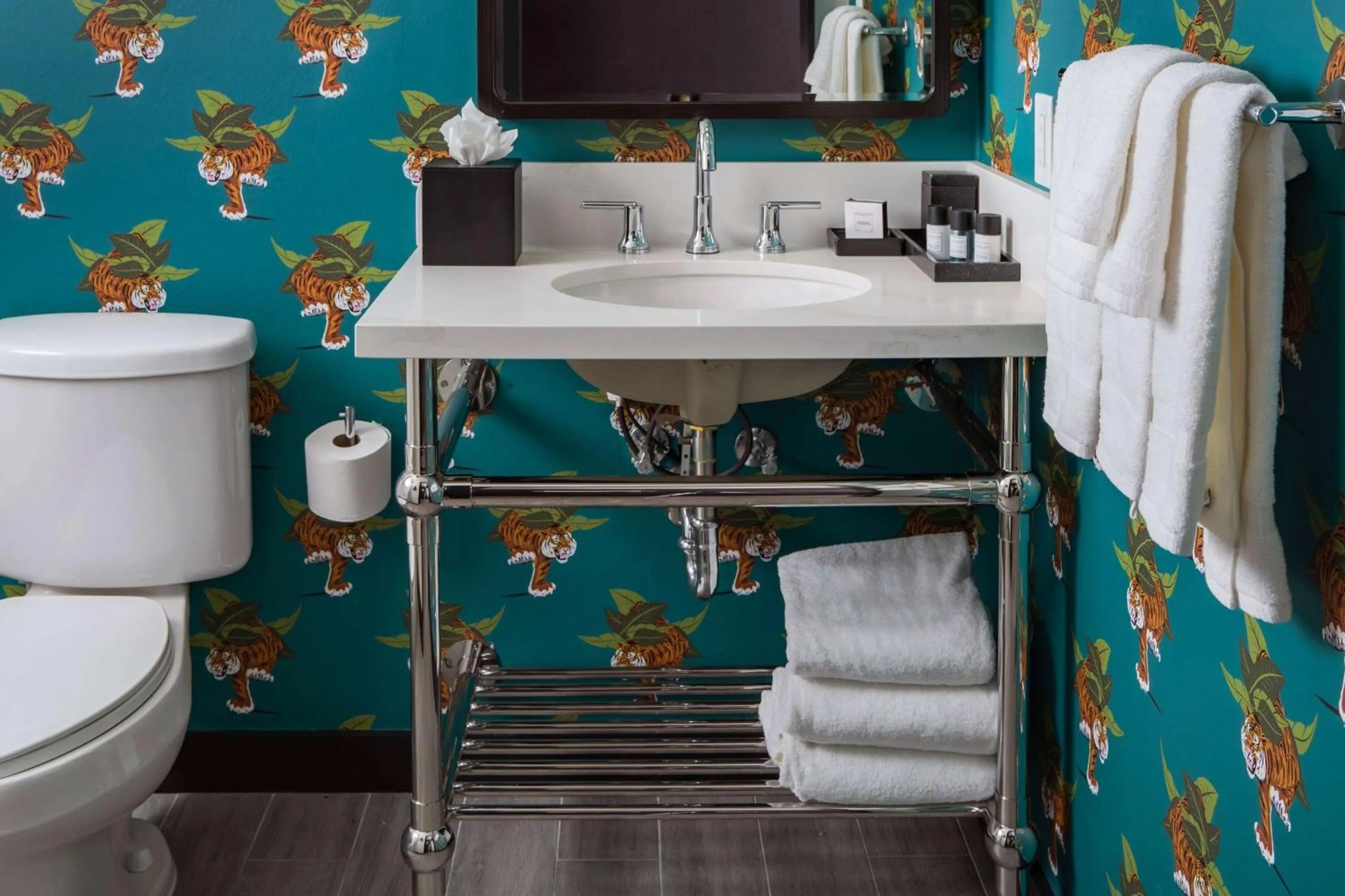 Bathroom in Origin Baton Rouge, a Wyndham Hotel