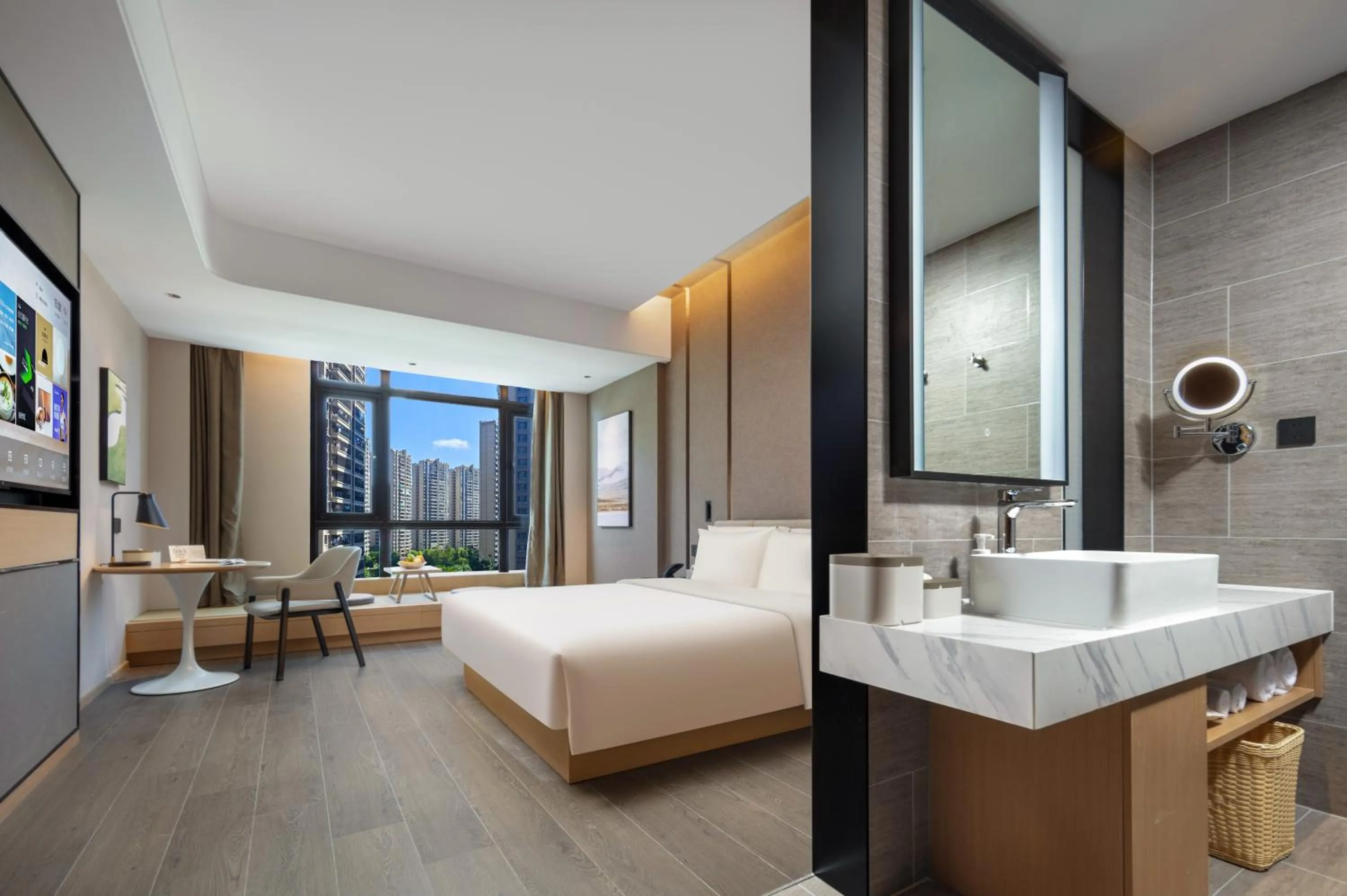 Photo of the whole room, Bed in Atour Hotel Meizhou West Station R&F Center