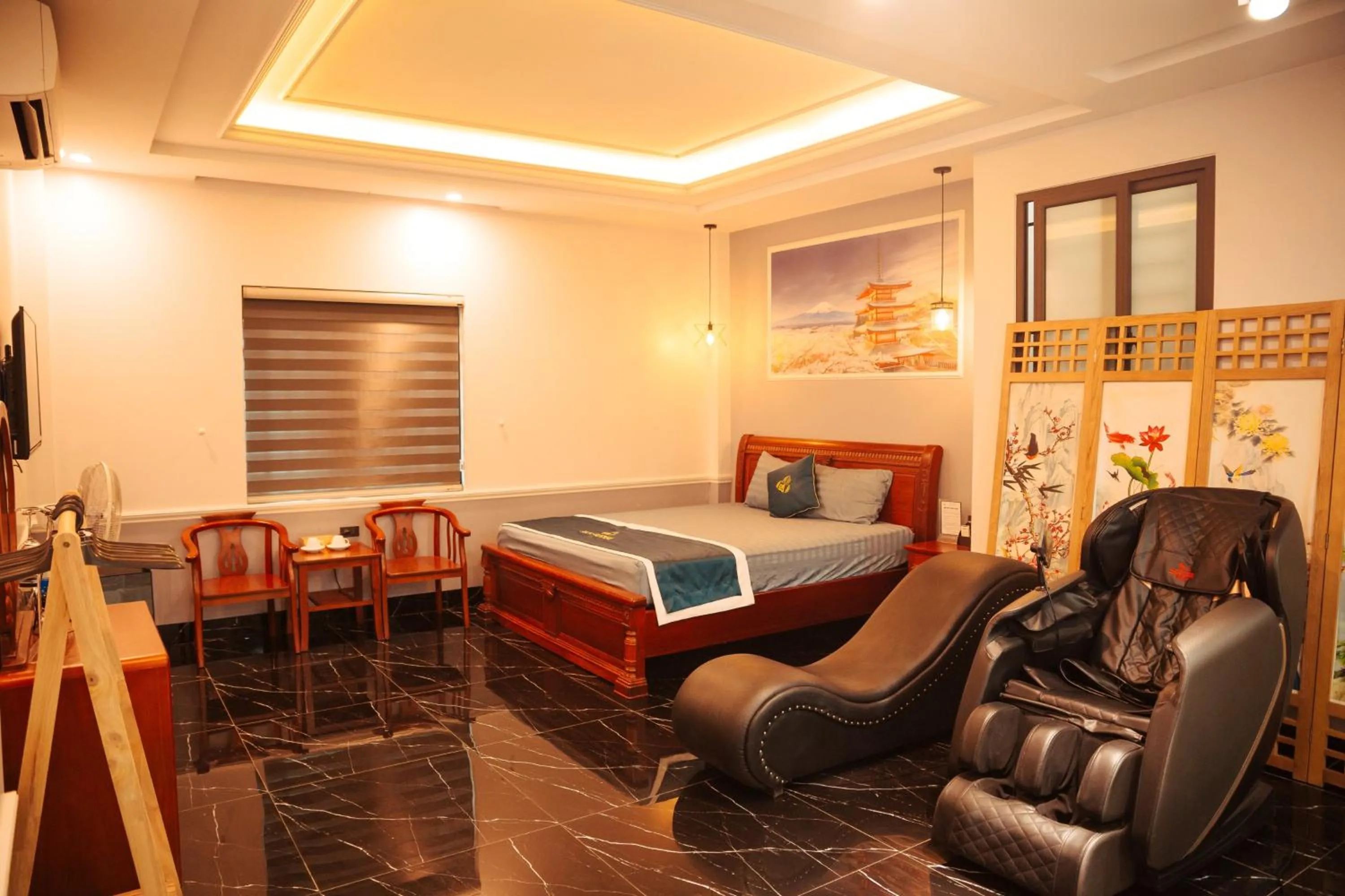 Bedroom, Bed in Sky Hotel Bắc Giang