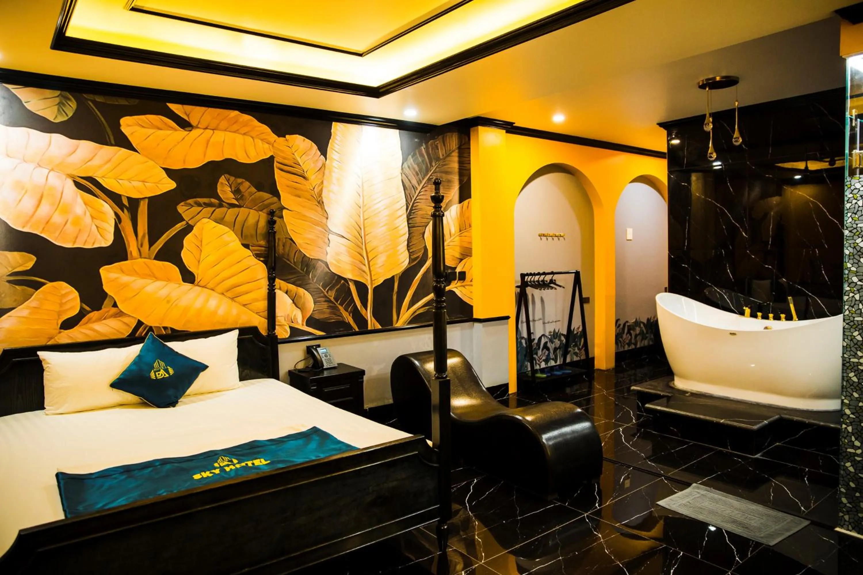 Bedroom, Bed in Sky Hotel Bắc Giang