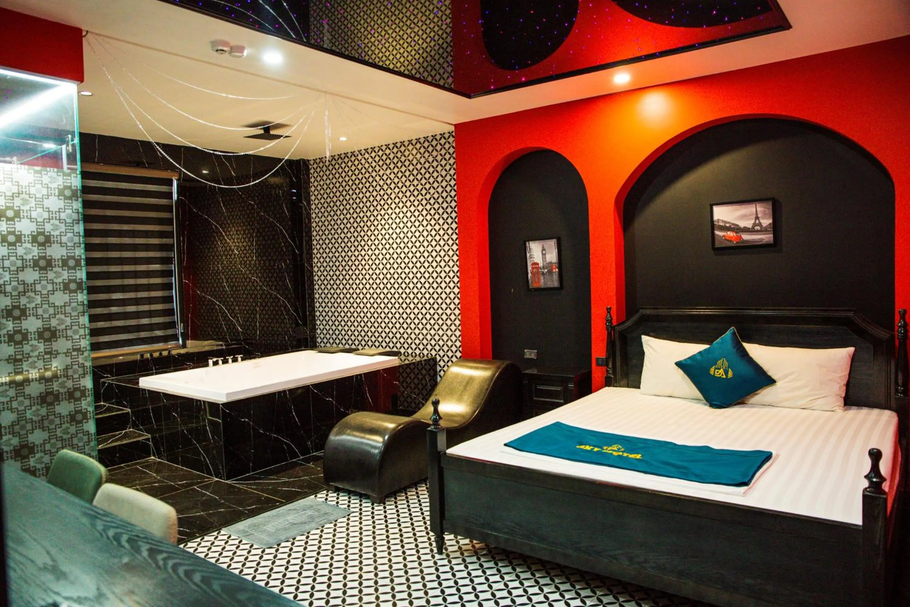 Bedroom, Bed in Sky Hotel Bắc Giang