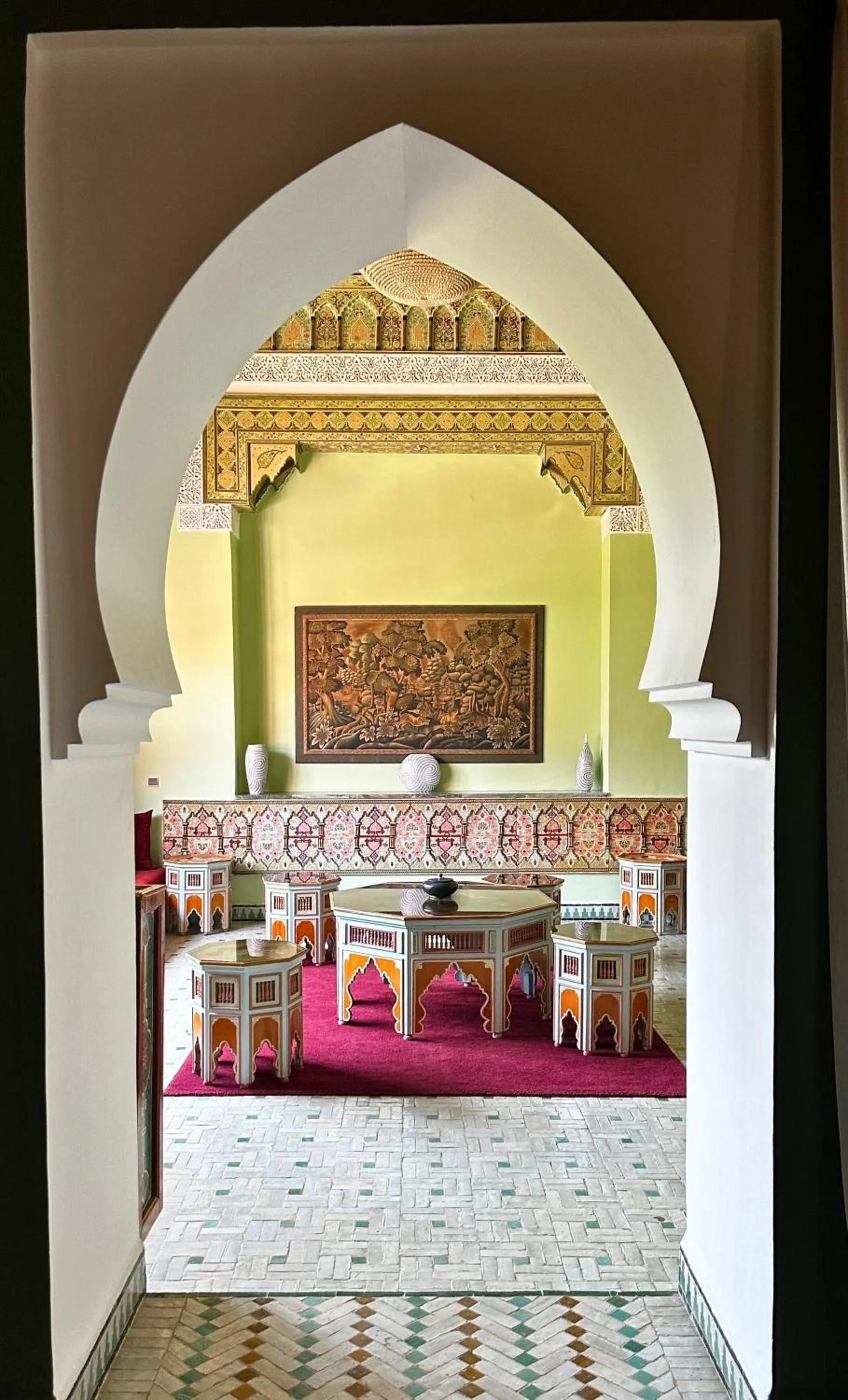 Seating area in Nomadz Palace
