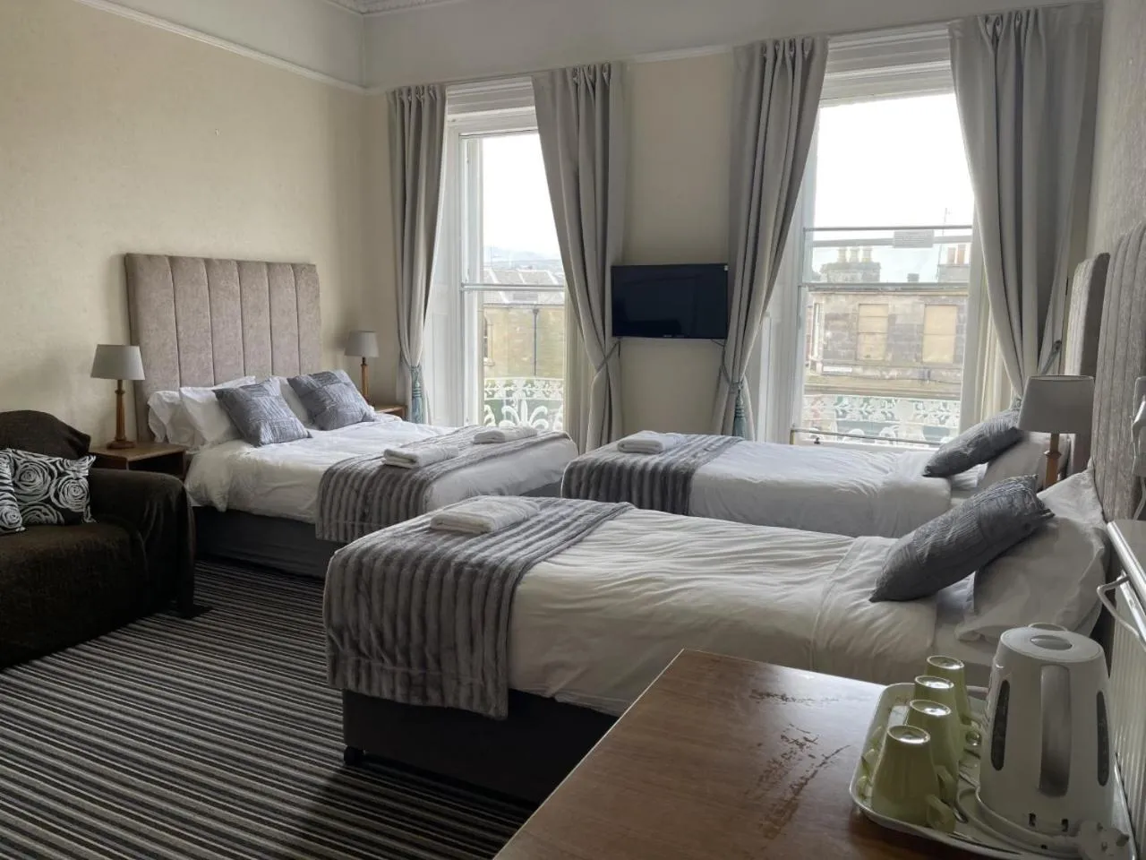 Bedroom, Bed in Edinburgh Rays Guest House