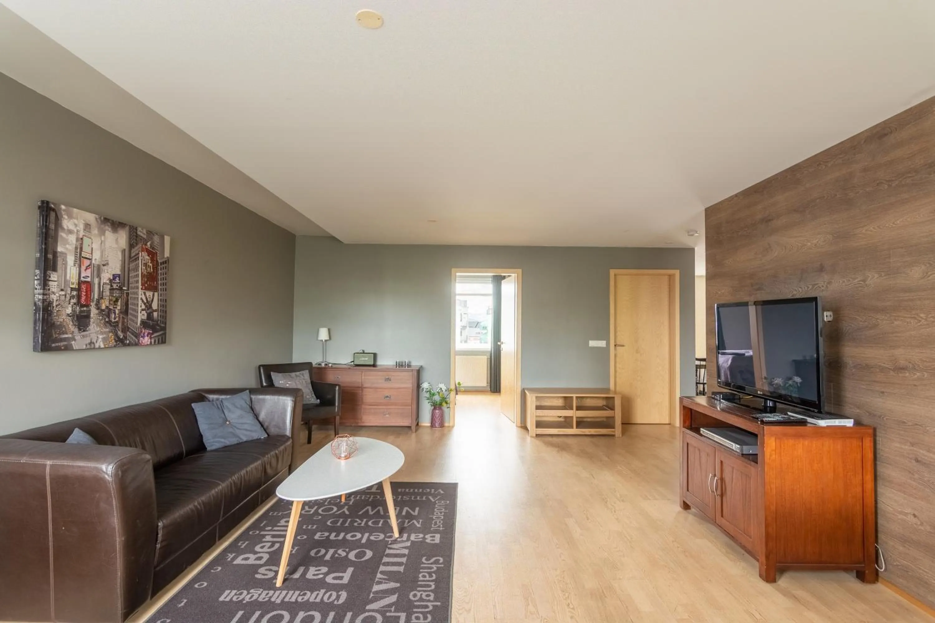 Living room in Acco Town Square Apartments