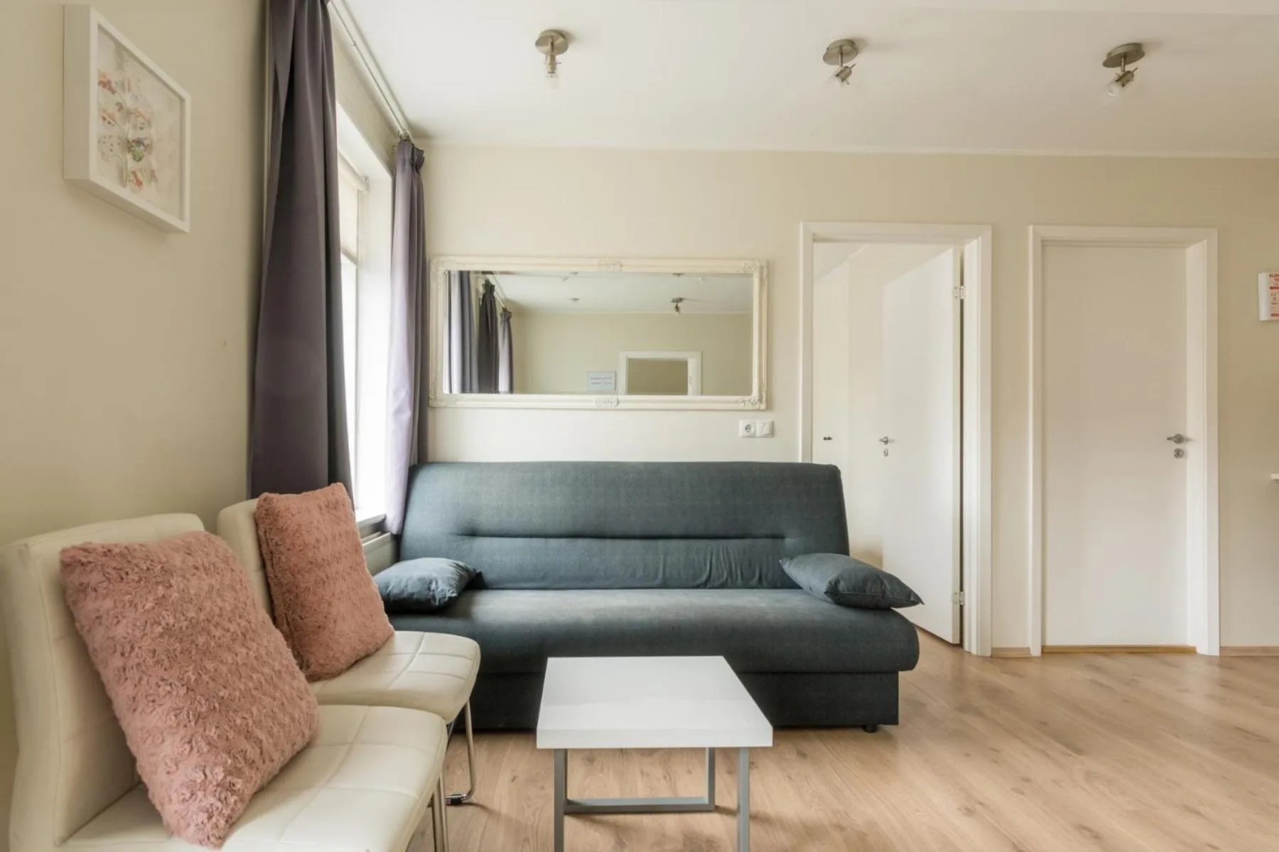 Living room in Acco Town Square Apartments