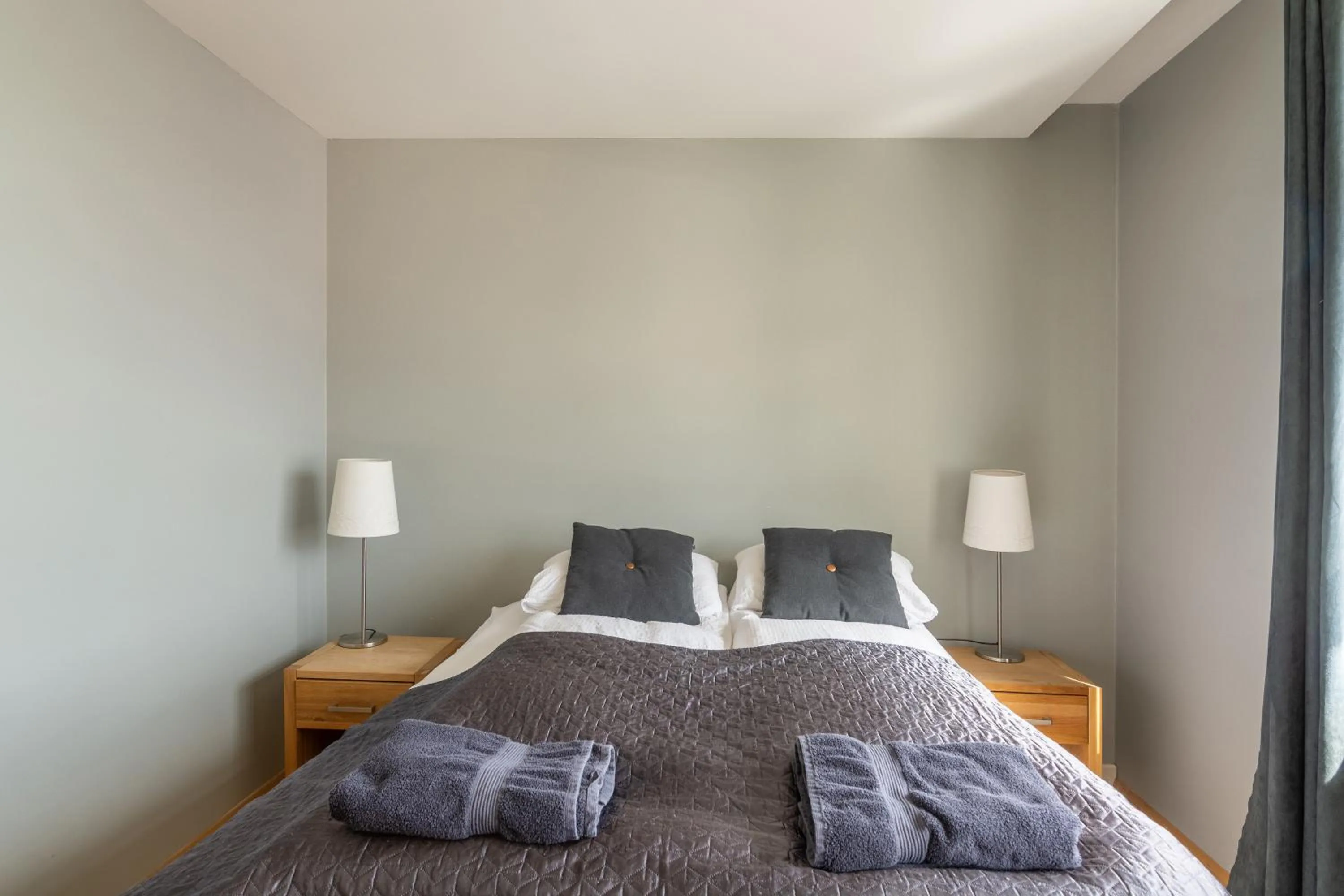 Bedroom, Bed in Acco Town Square Apartments