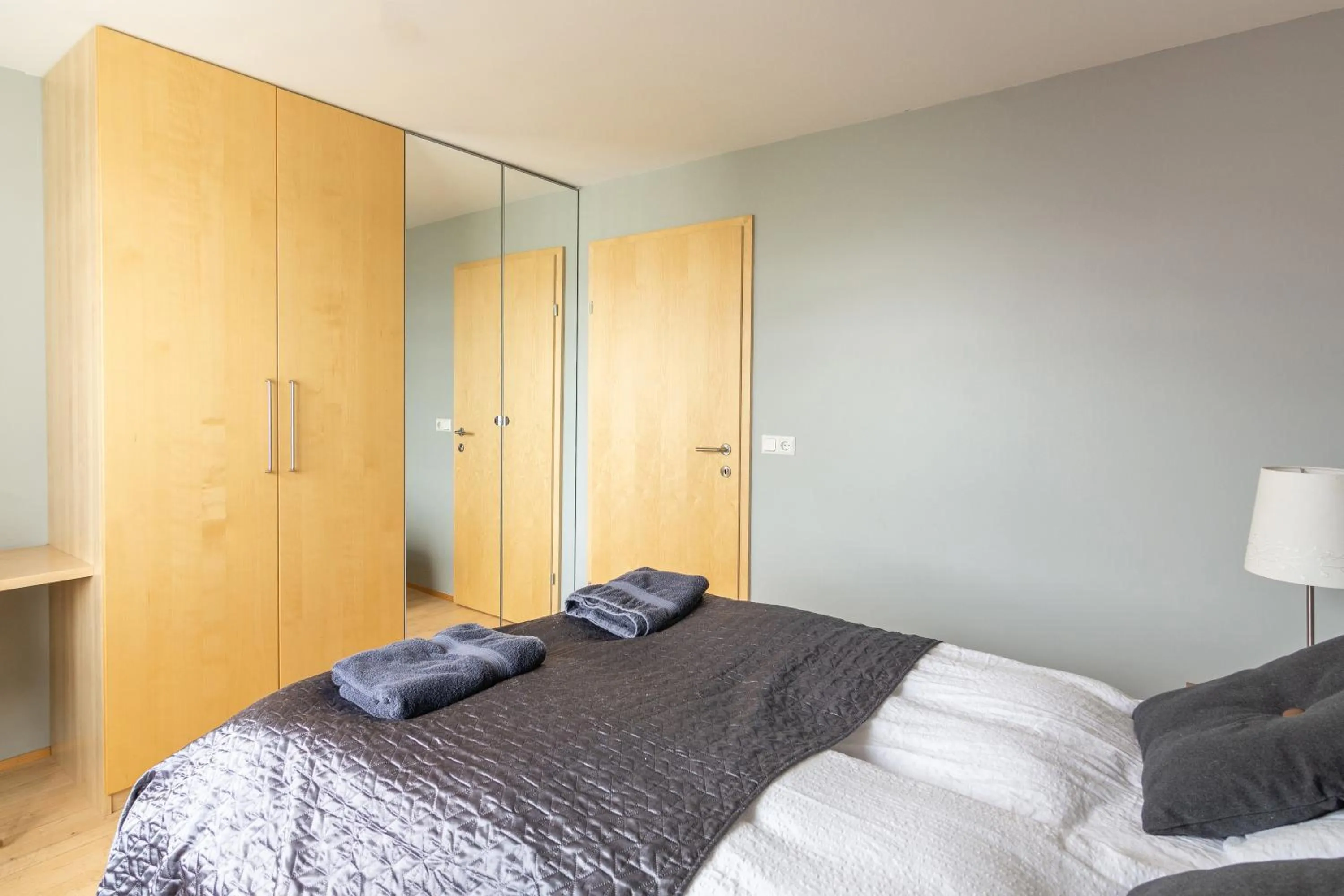 Bedroom, Bed in Acco Town Square Apartments