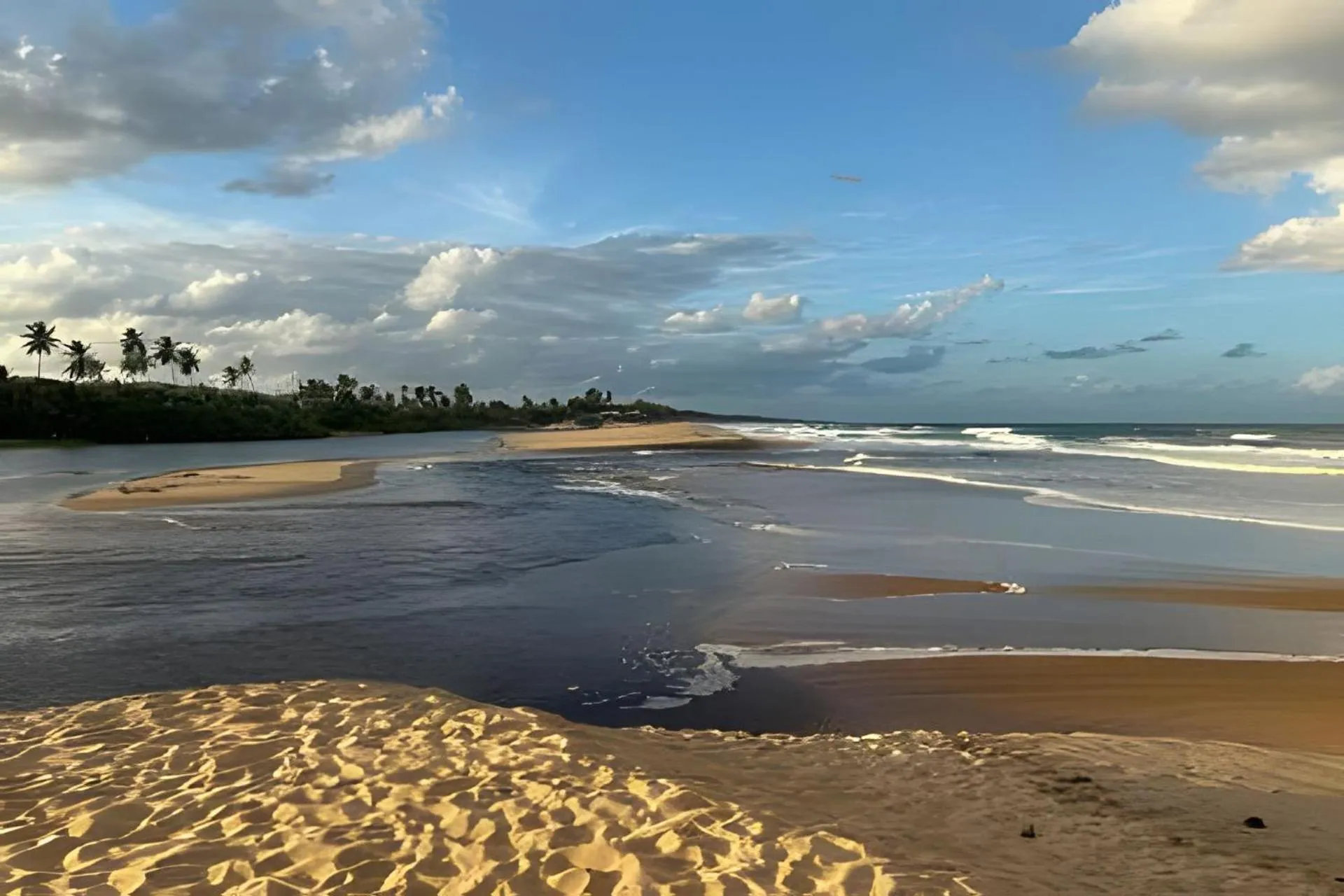 Pé na areia - Reserva Ecológica - Tranquilidade