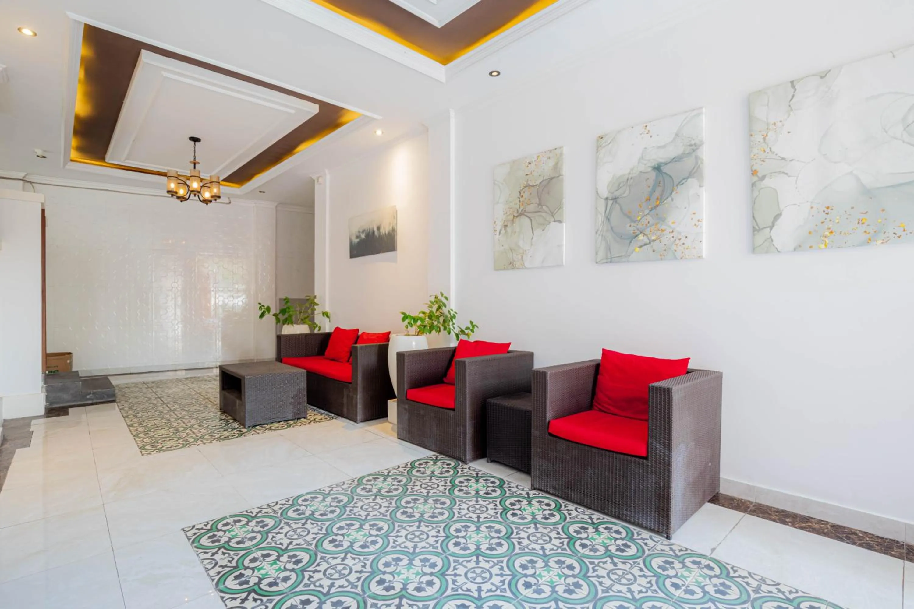 Lobby or reception in Sedana Cottage