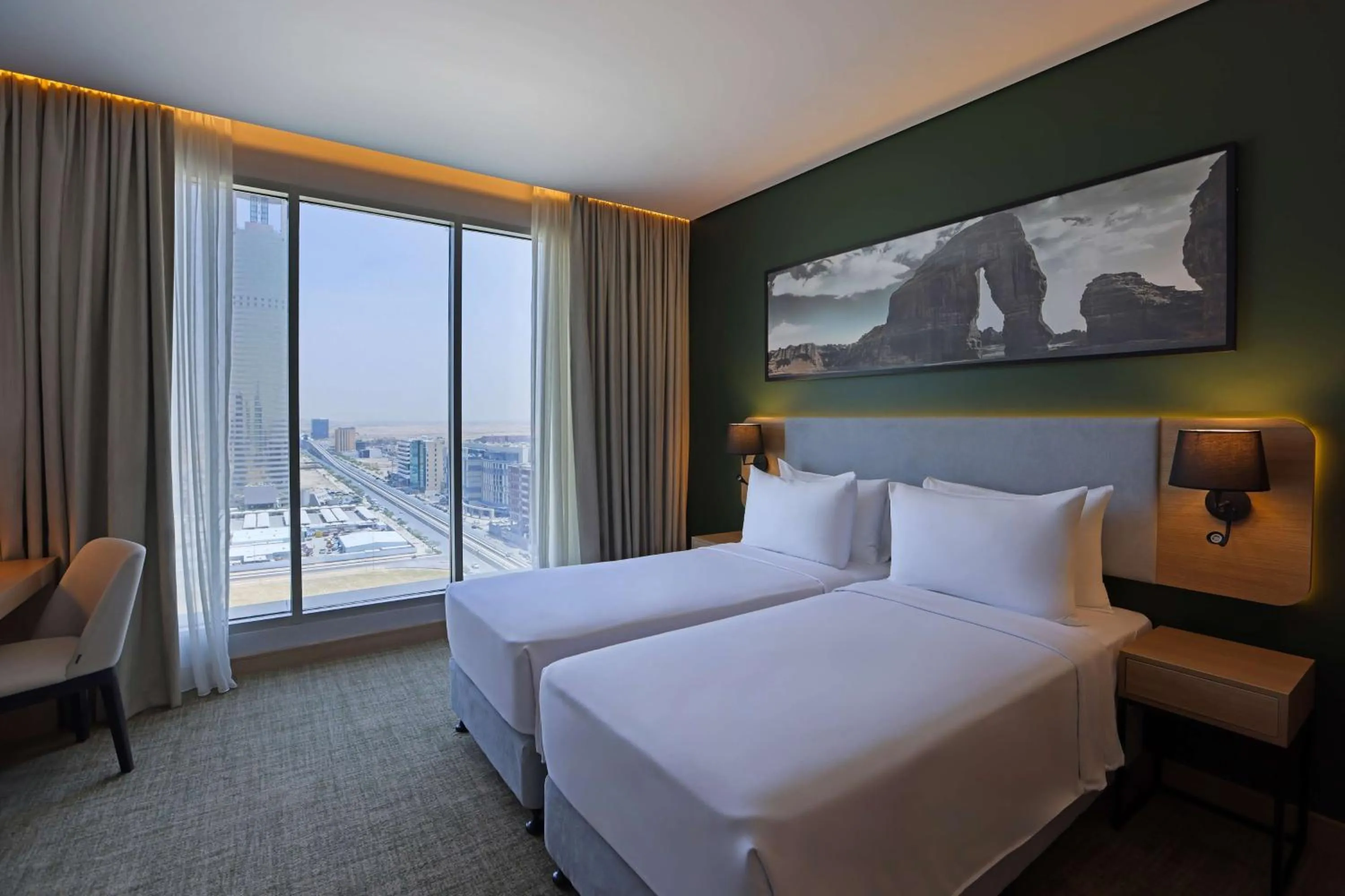 Bedroom, Bed in Radisson Hotel & Residence Riyadh Olaya