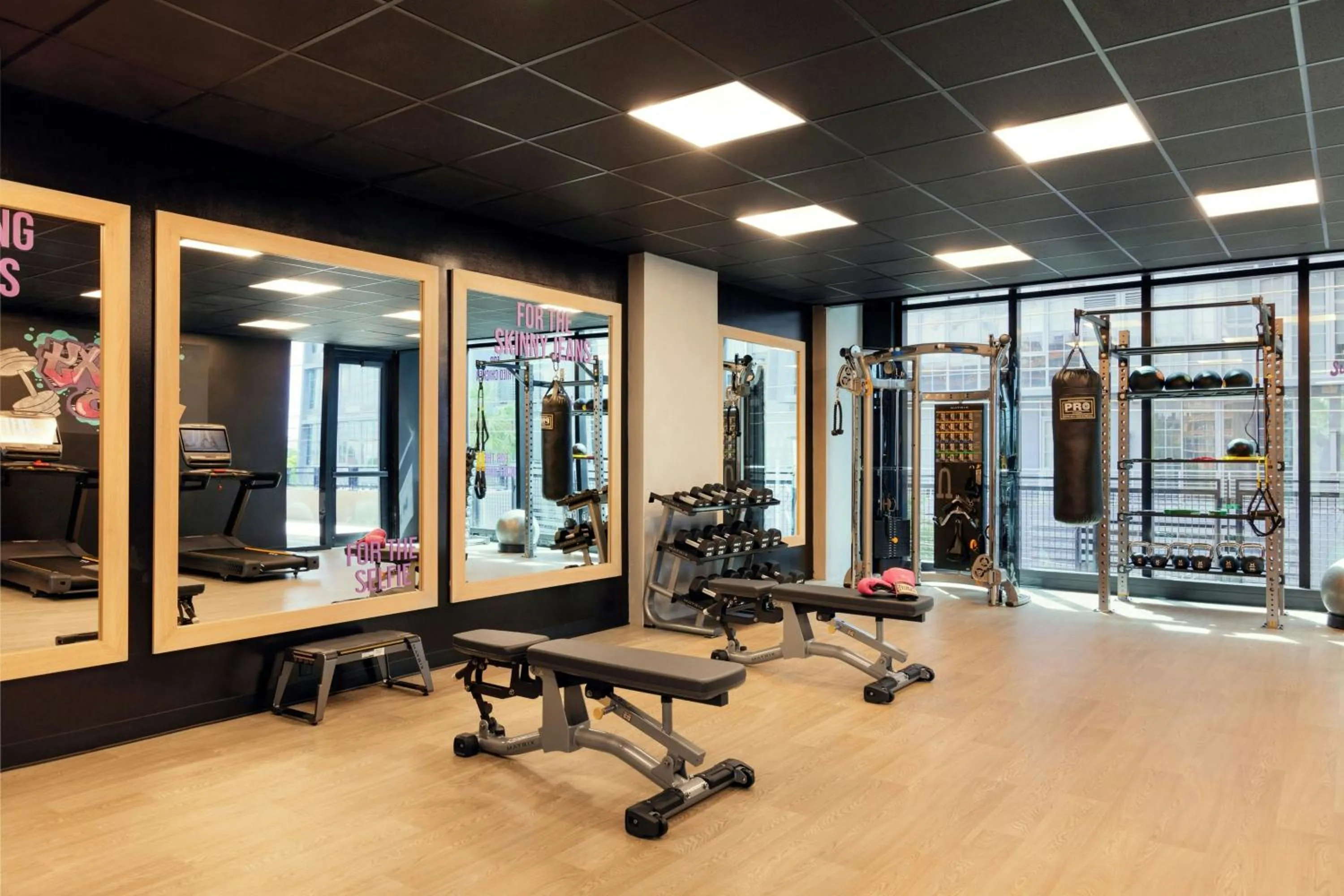Fitness centre/facilities in Moxy Miami Wynwood