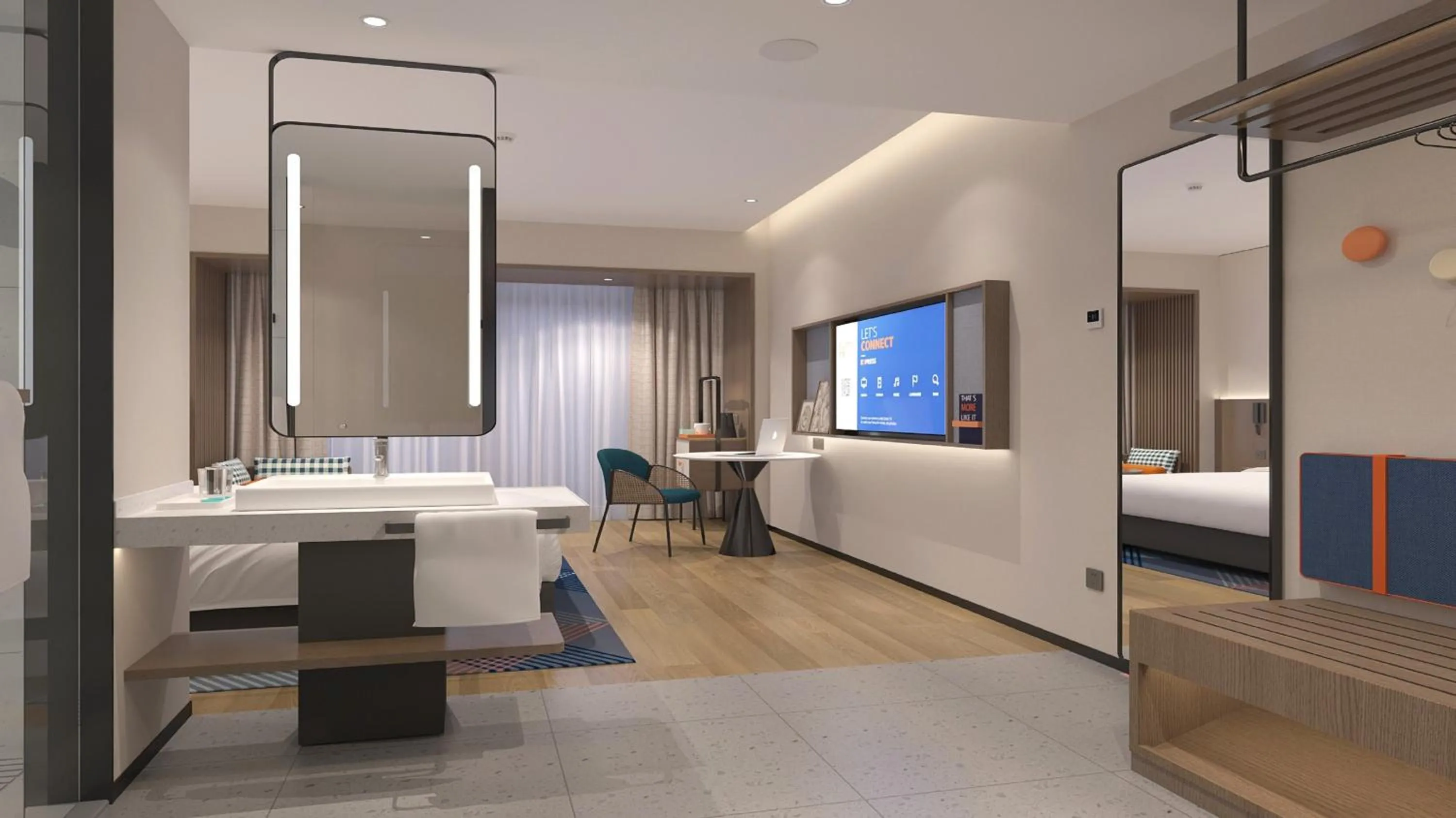 Photo of the whole room, Bed in Holiday Inn Express Yuhuan Wetland Park by IHG