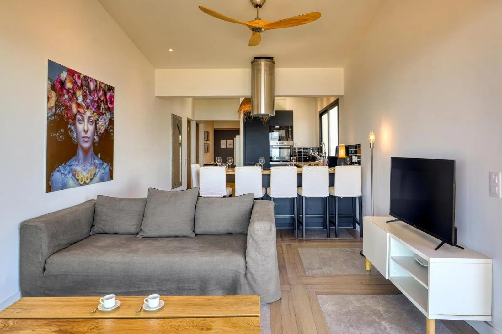 Living room in Le Moma by the ocean