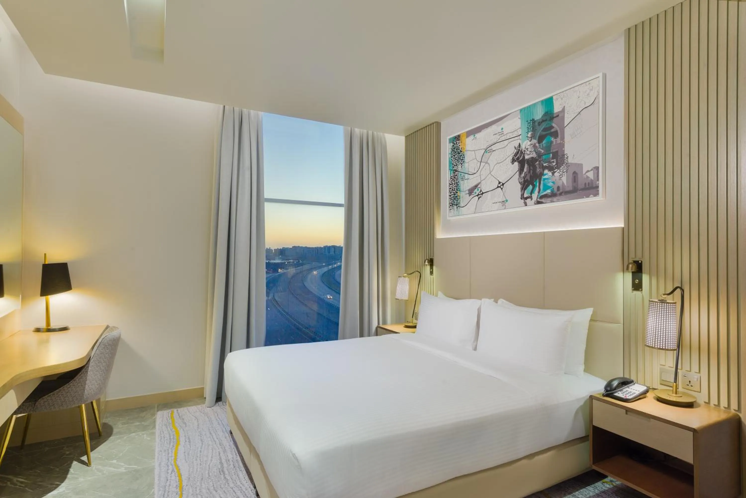 Bed in IntercityHotel Bawshar Muscat