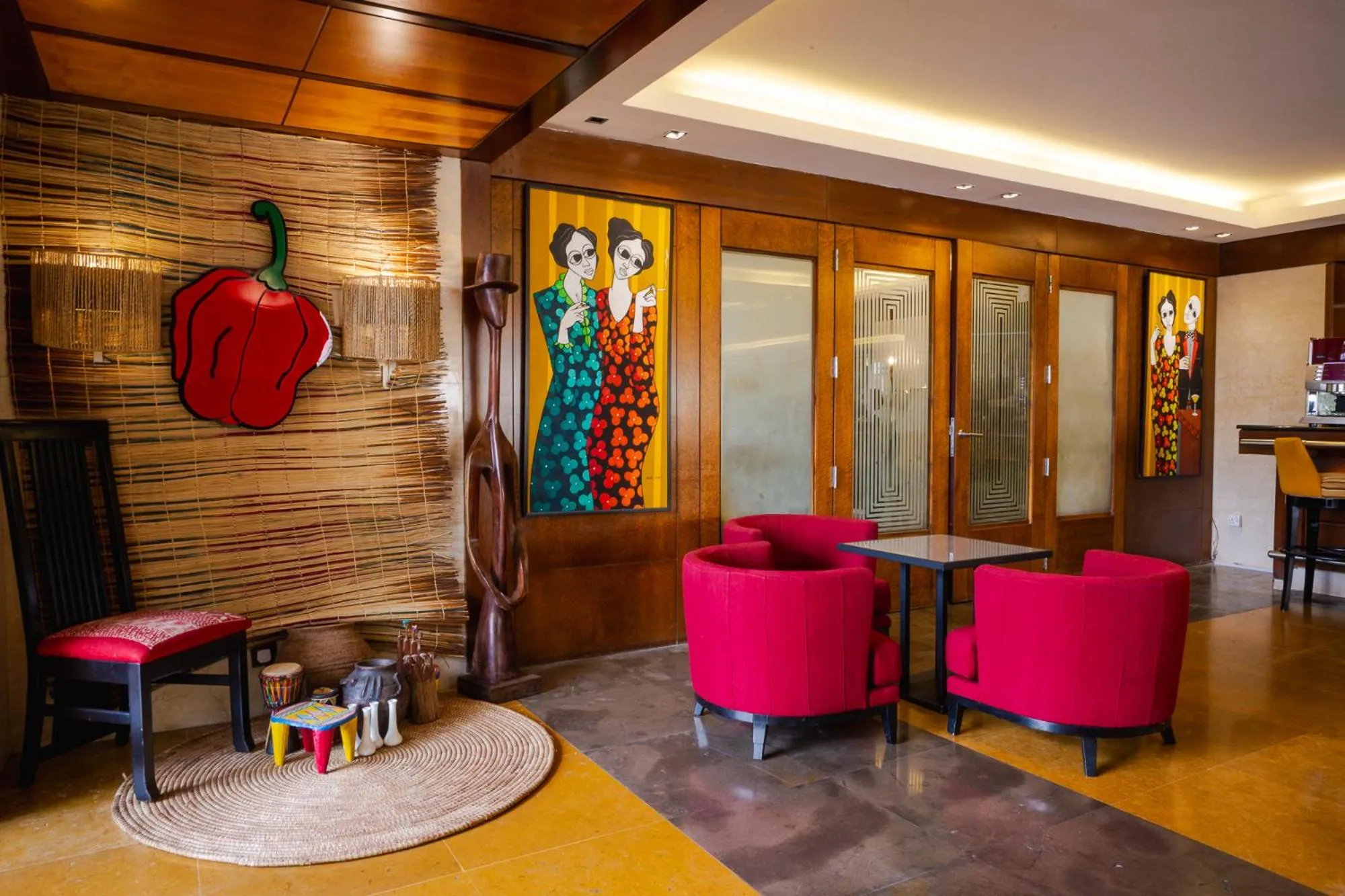 Seating area in Eko Hotel Suites