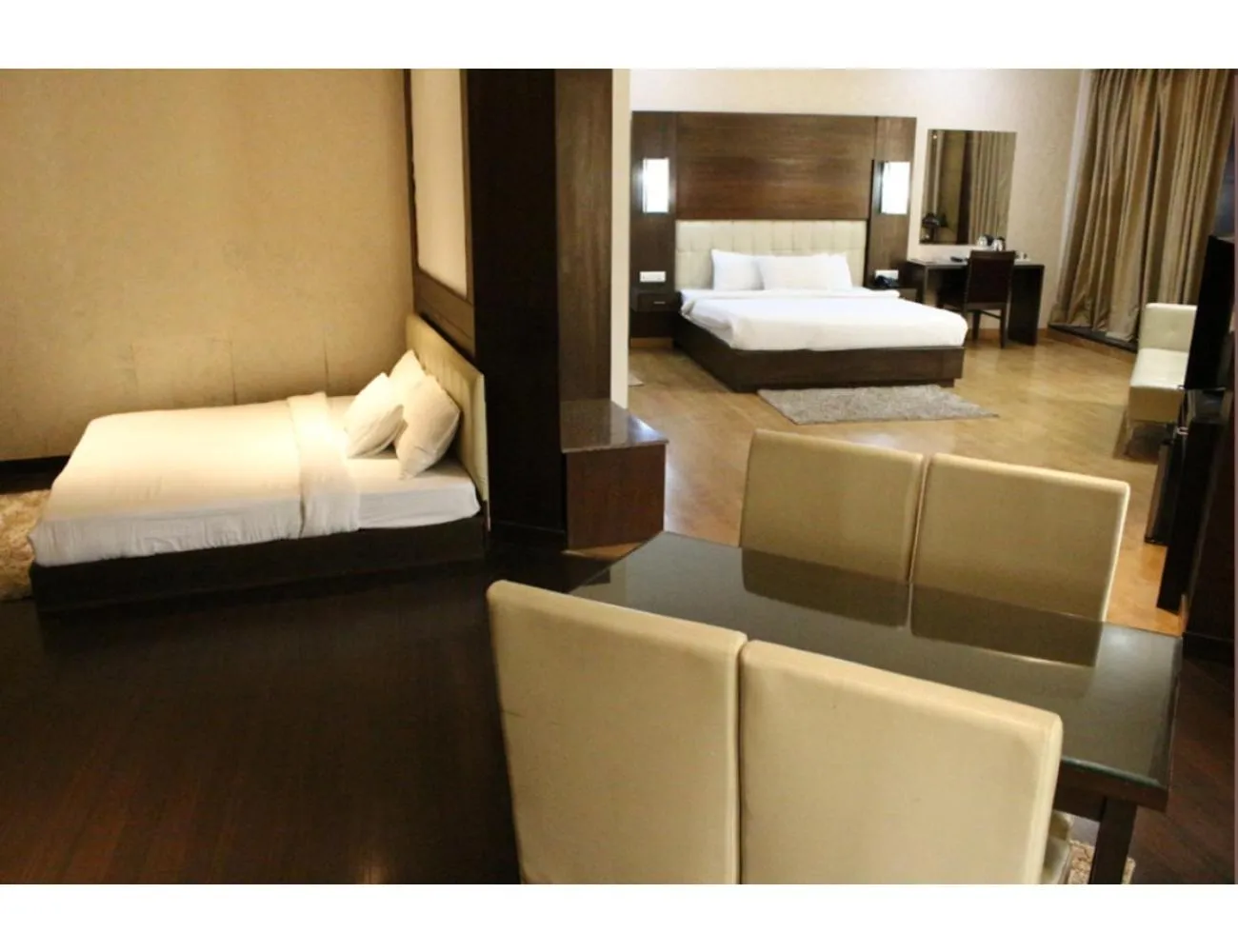 Bed in AMR Hotel, Katra