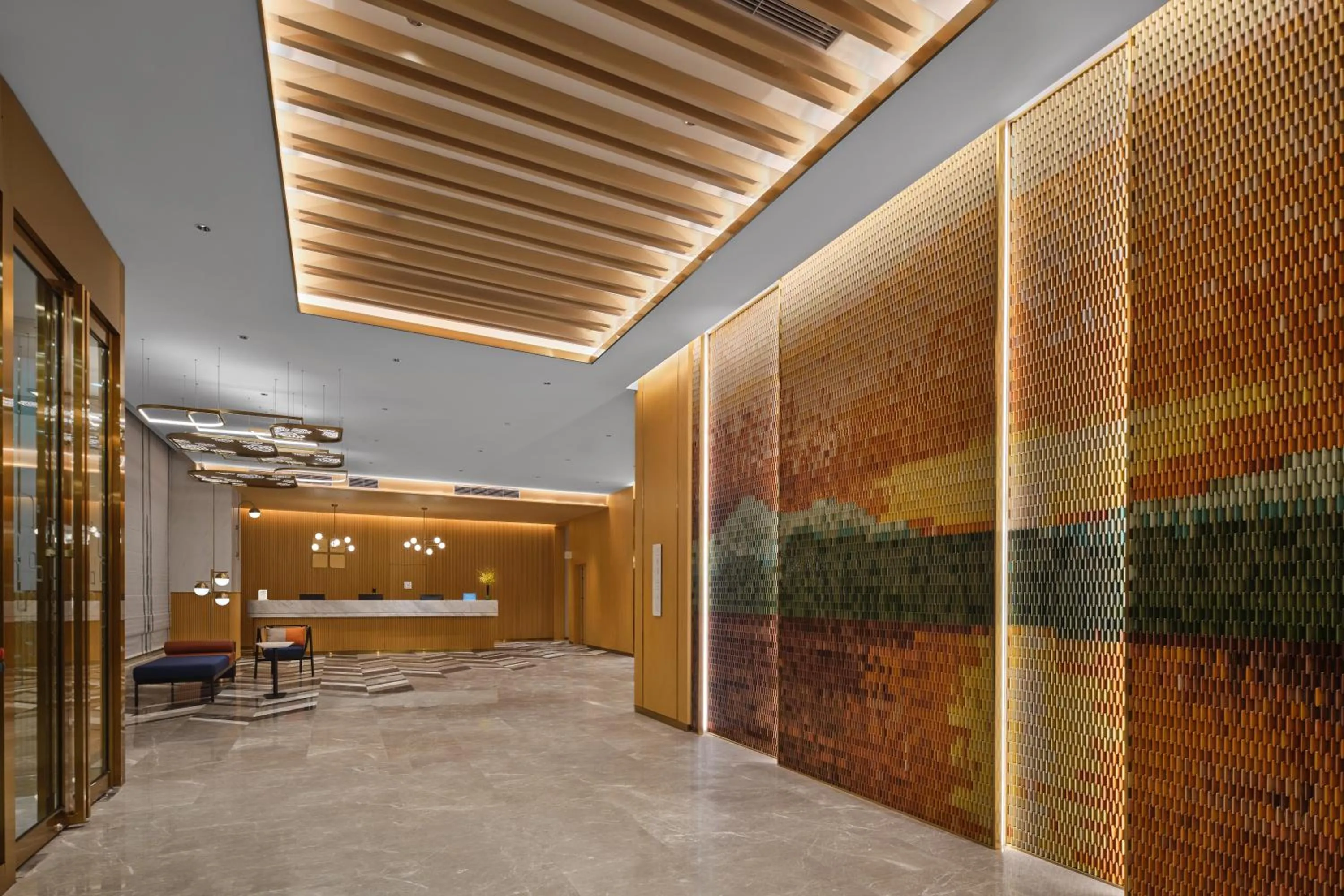 Lobby or reception in Hilton Garden Inn Kunming Dianchi
