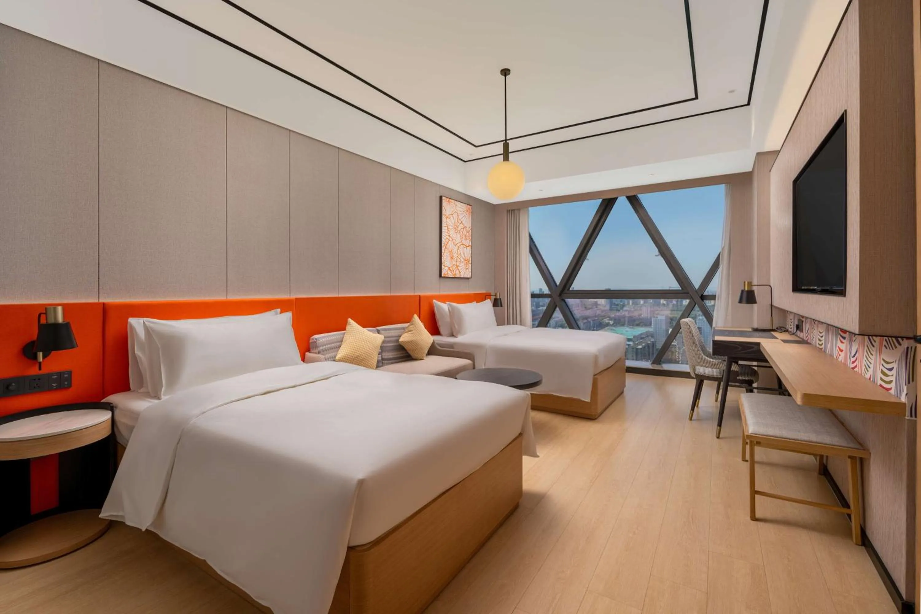 Bed in Hilton Garden Inn Nantong Haohe Scenic Area