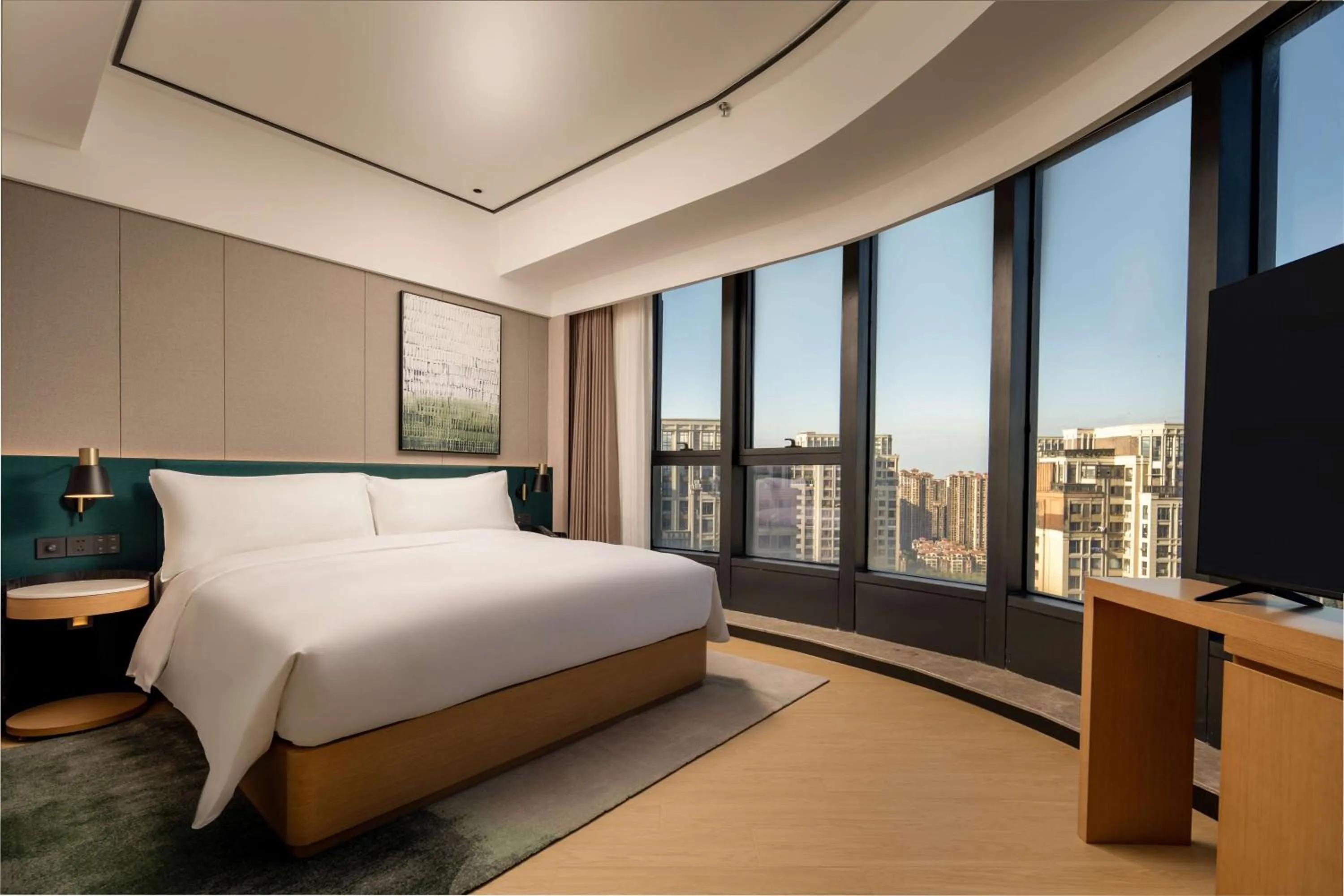 Bed in Hilton Garden Inn Nantong Haohe Scenic Area