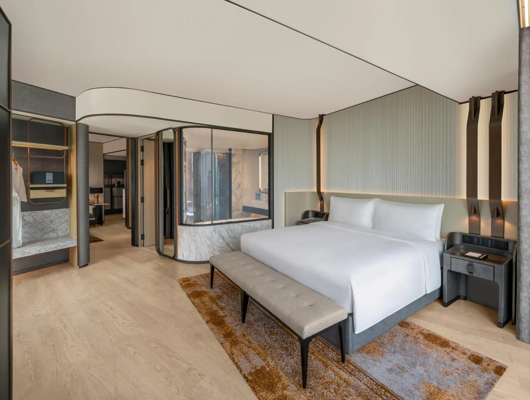 Bed in Hilton Saigon