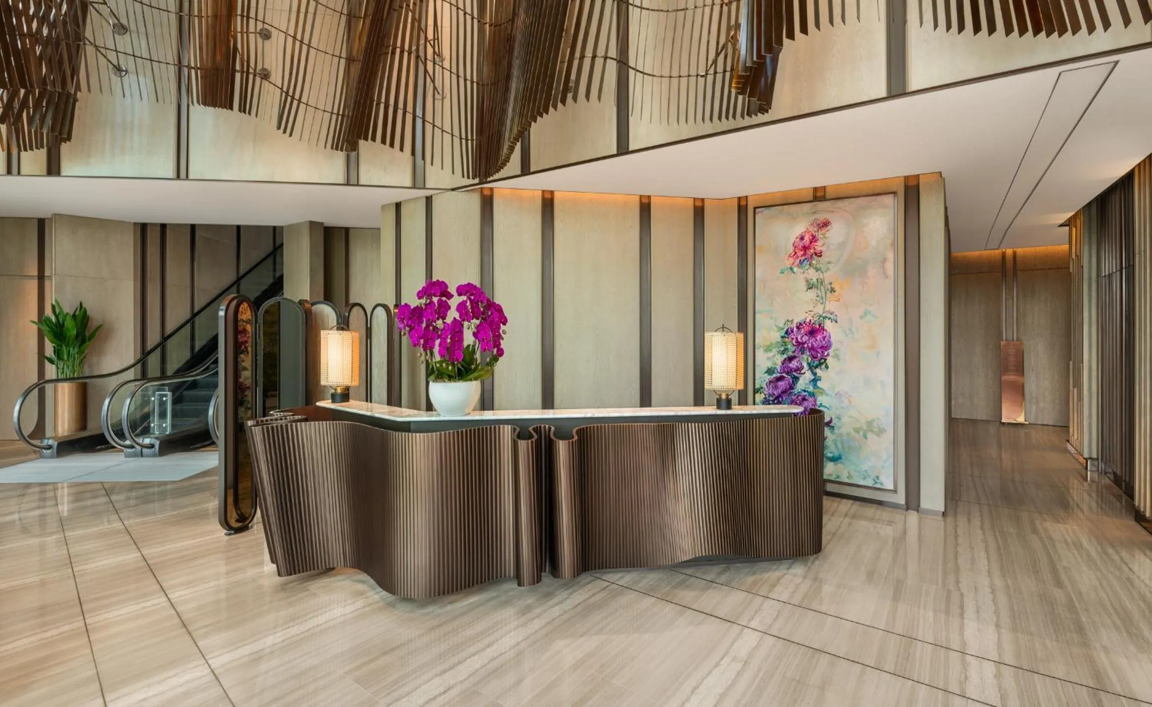 Lobby or reception in Hilton Saigon