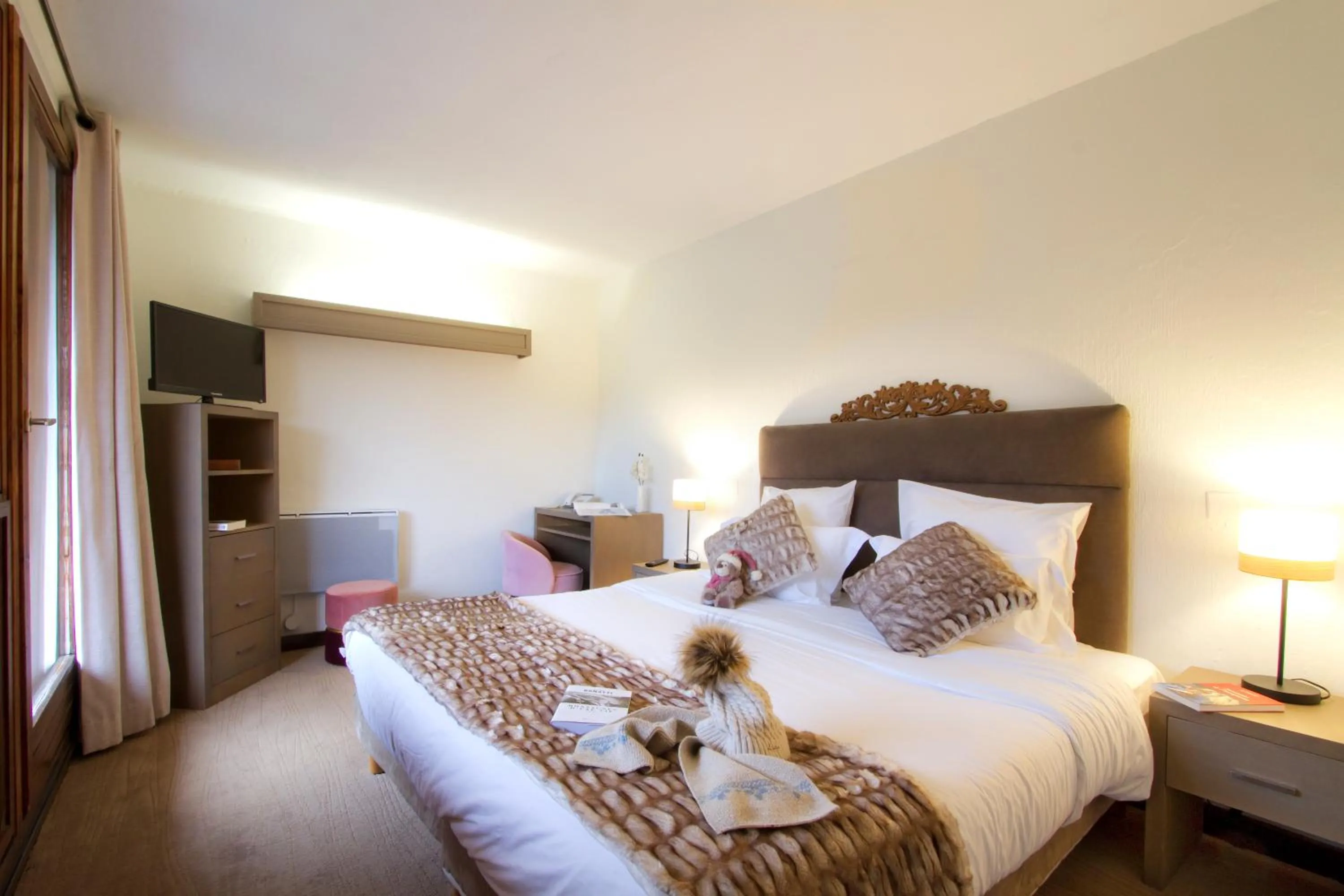 Bed in Odalys Hotel New Solarium