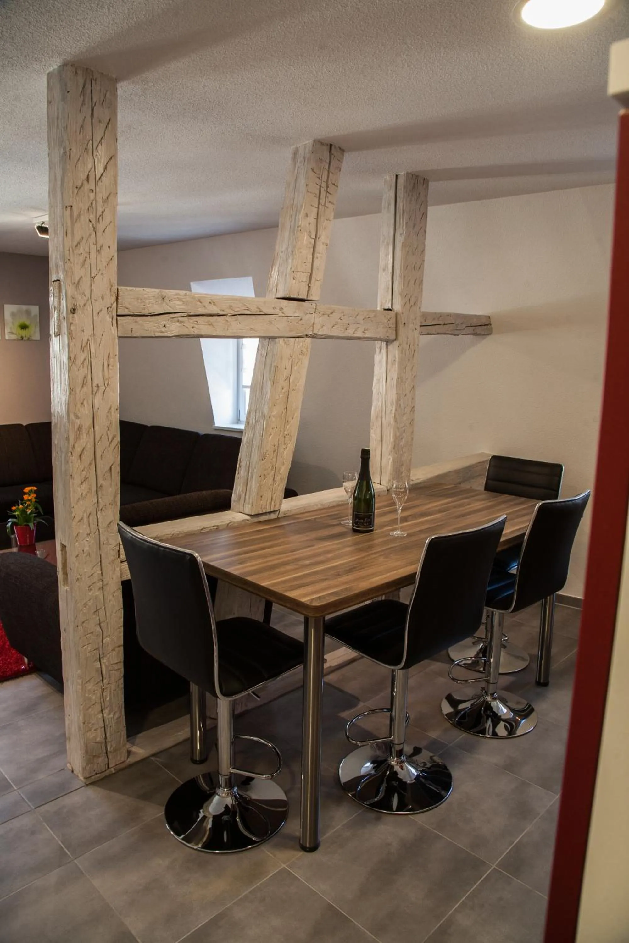 Kitchen or kitchenette in Appartements Le Hupsa Pfannala