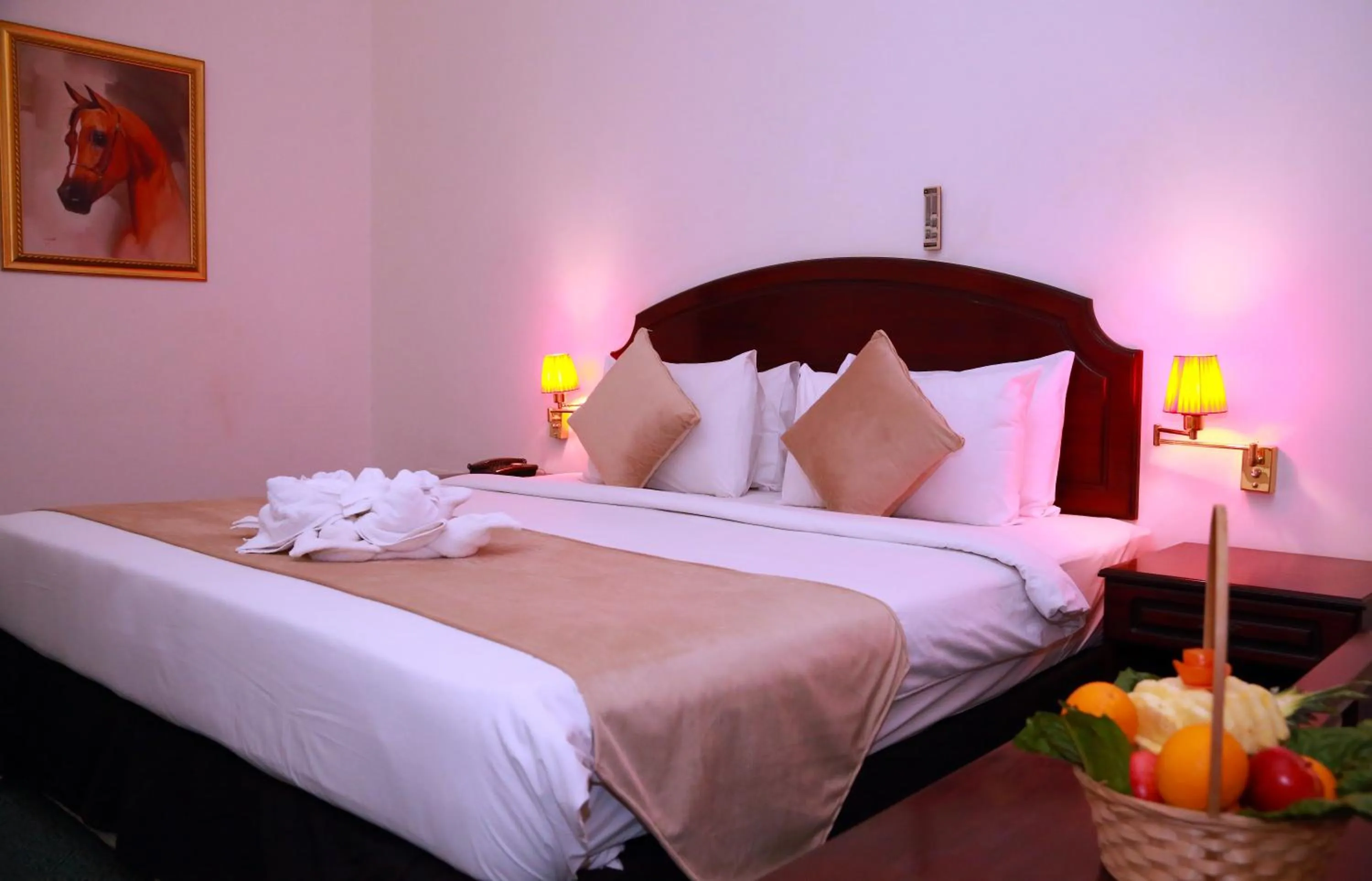 Bed in Ibri Oasis Hotel