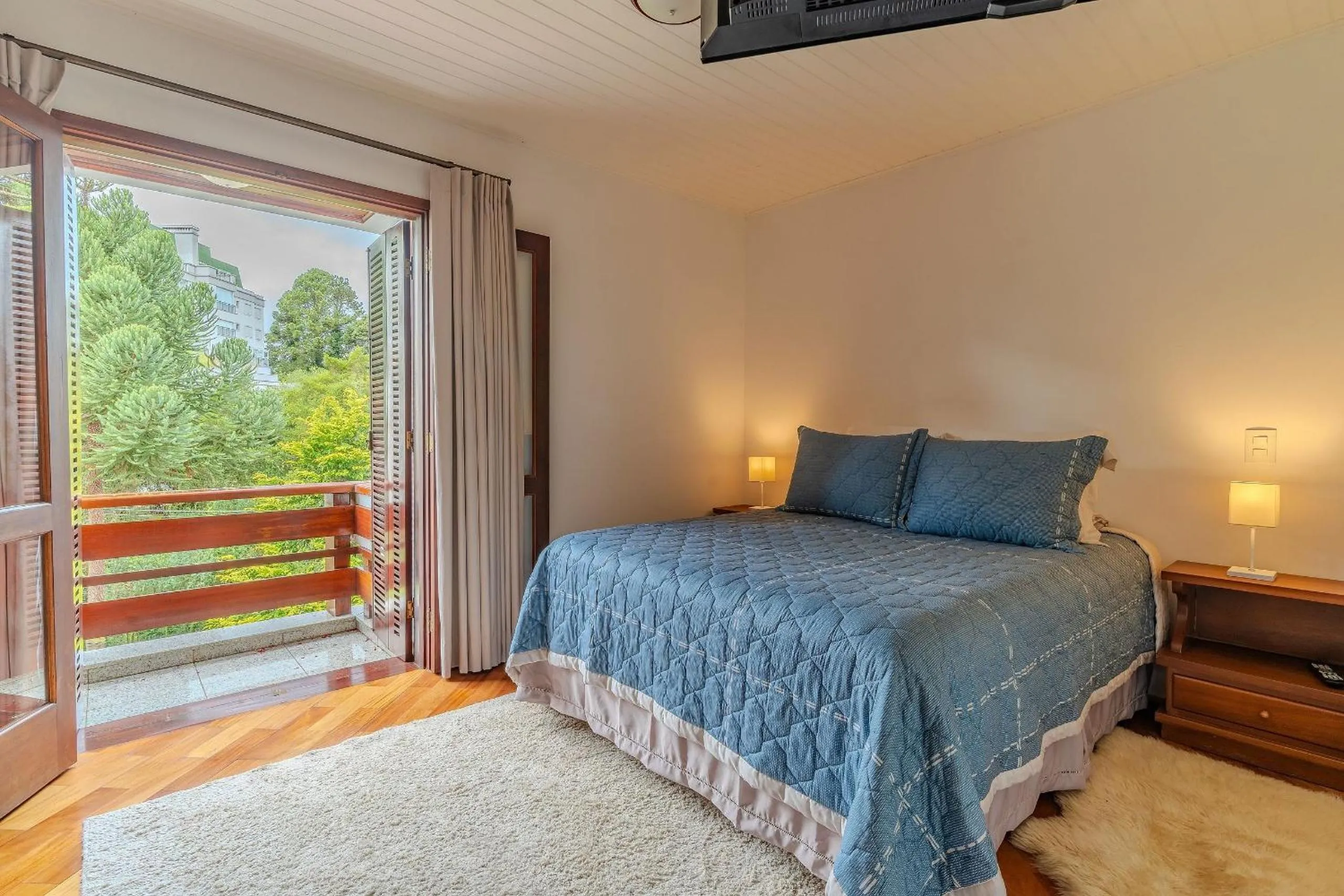 Bed in Lindo Apartamento próximo ao centro do Capivari