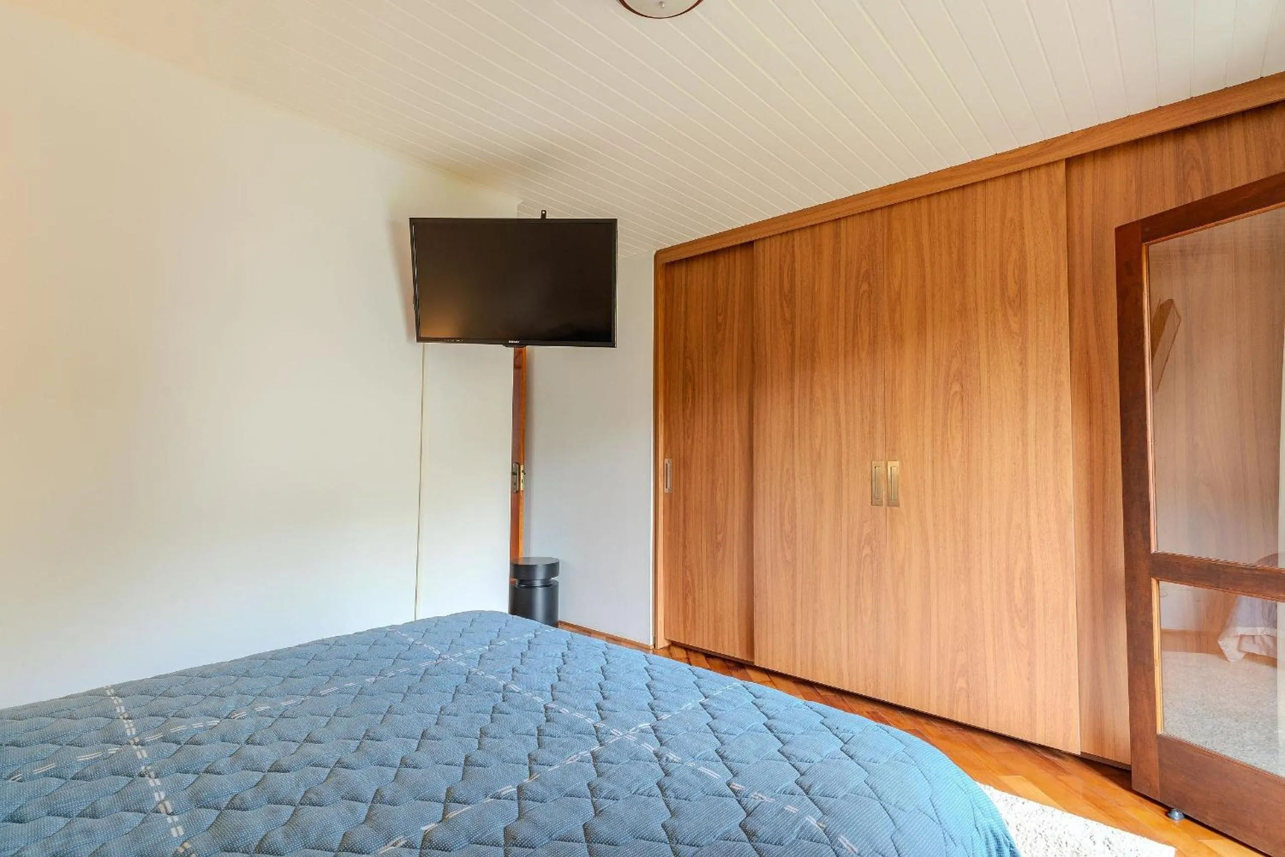 Bed in Lindo Apartamento próximo ao centro do Capivari