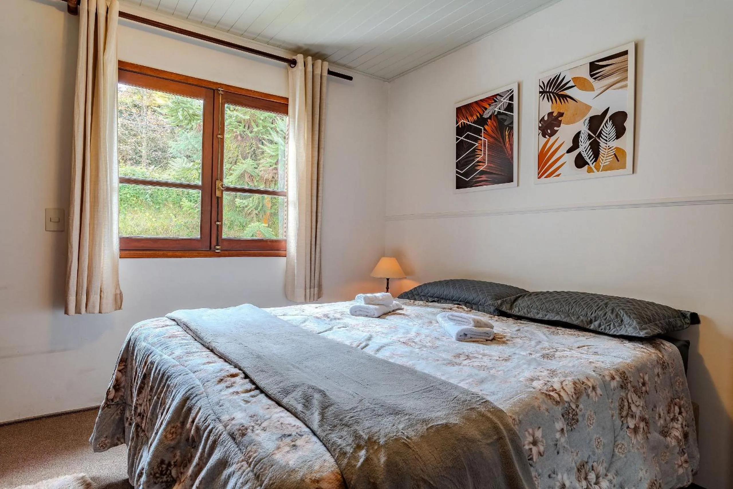 Bed in Lindo Apartamento próximo ao centro do Capivari