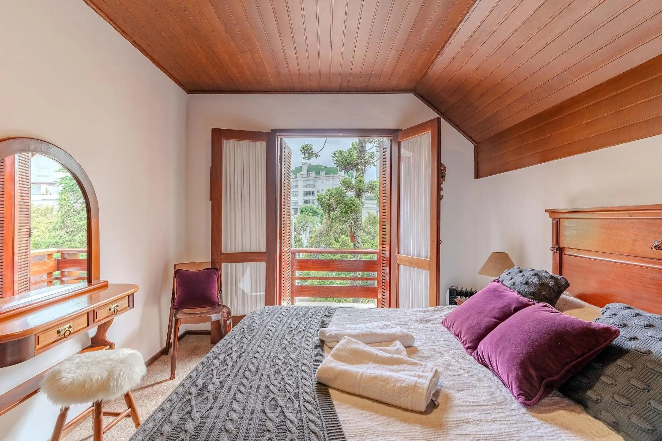 Bed in Lindo Apartamento próximo ao centro do Capivari