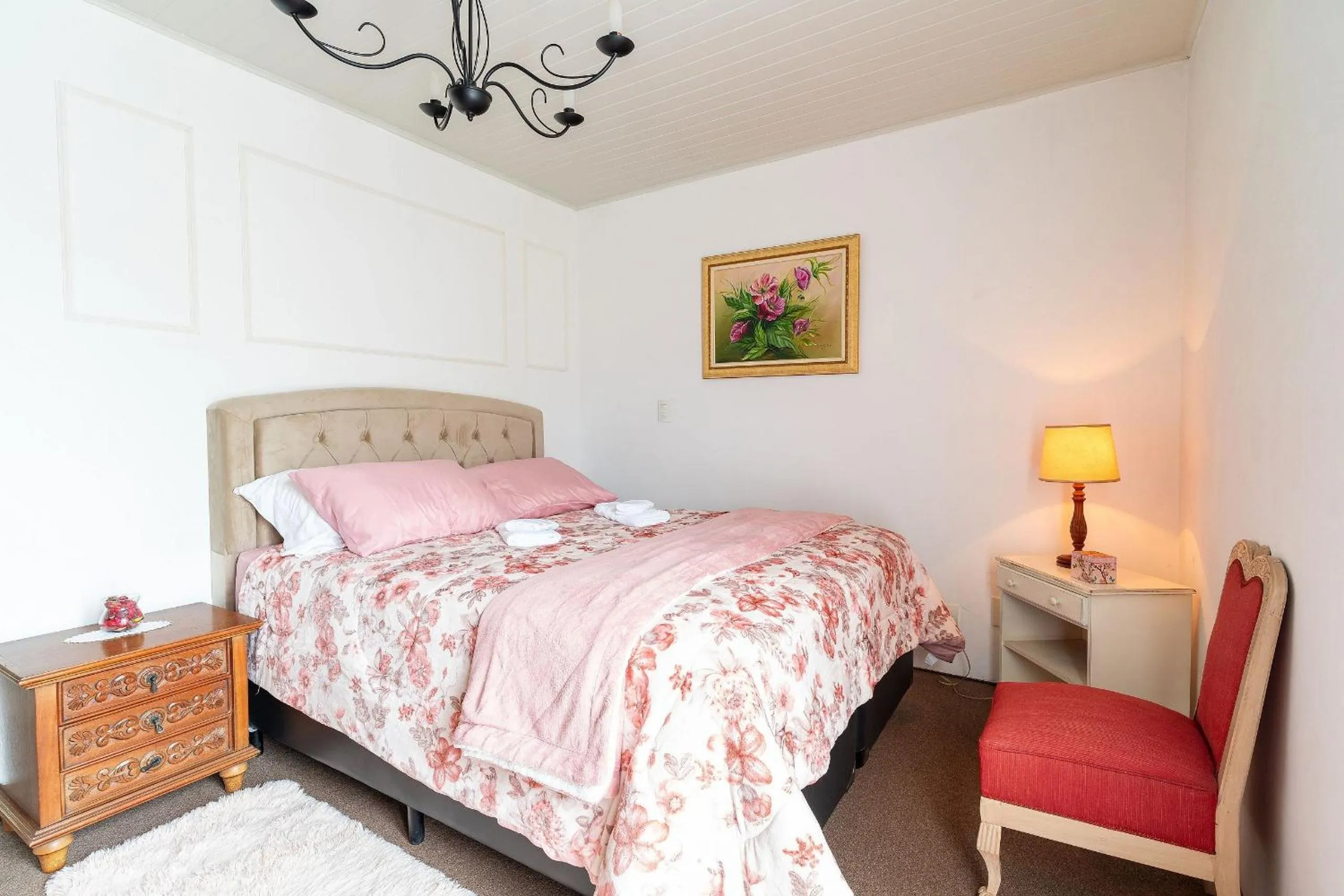 Bed in Lindo Apartamento próximo ao centro do Capivari