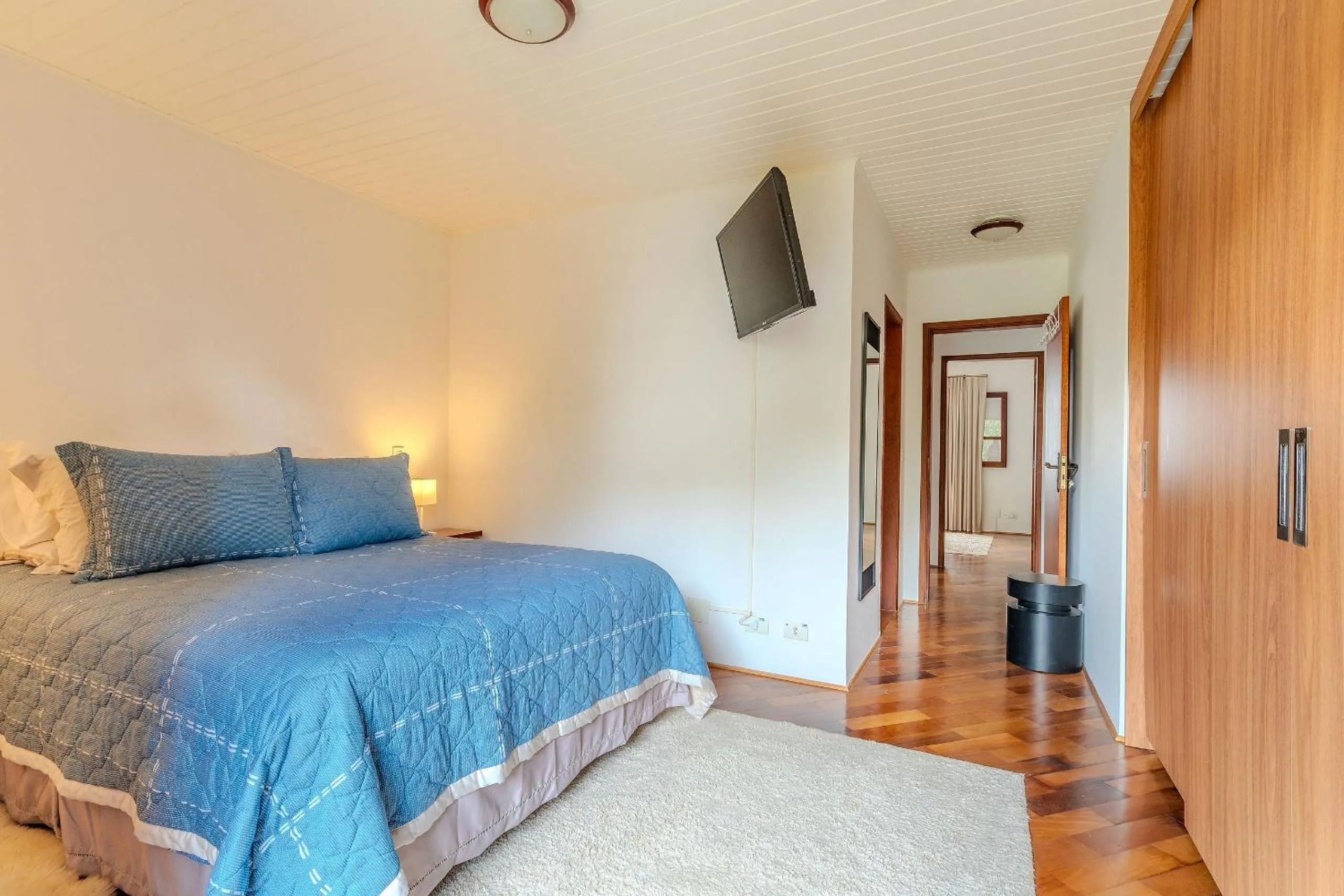 Bed in Lindo Apartamento próximo ao centro do Capivari