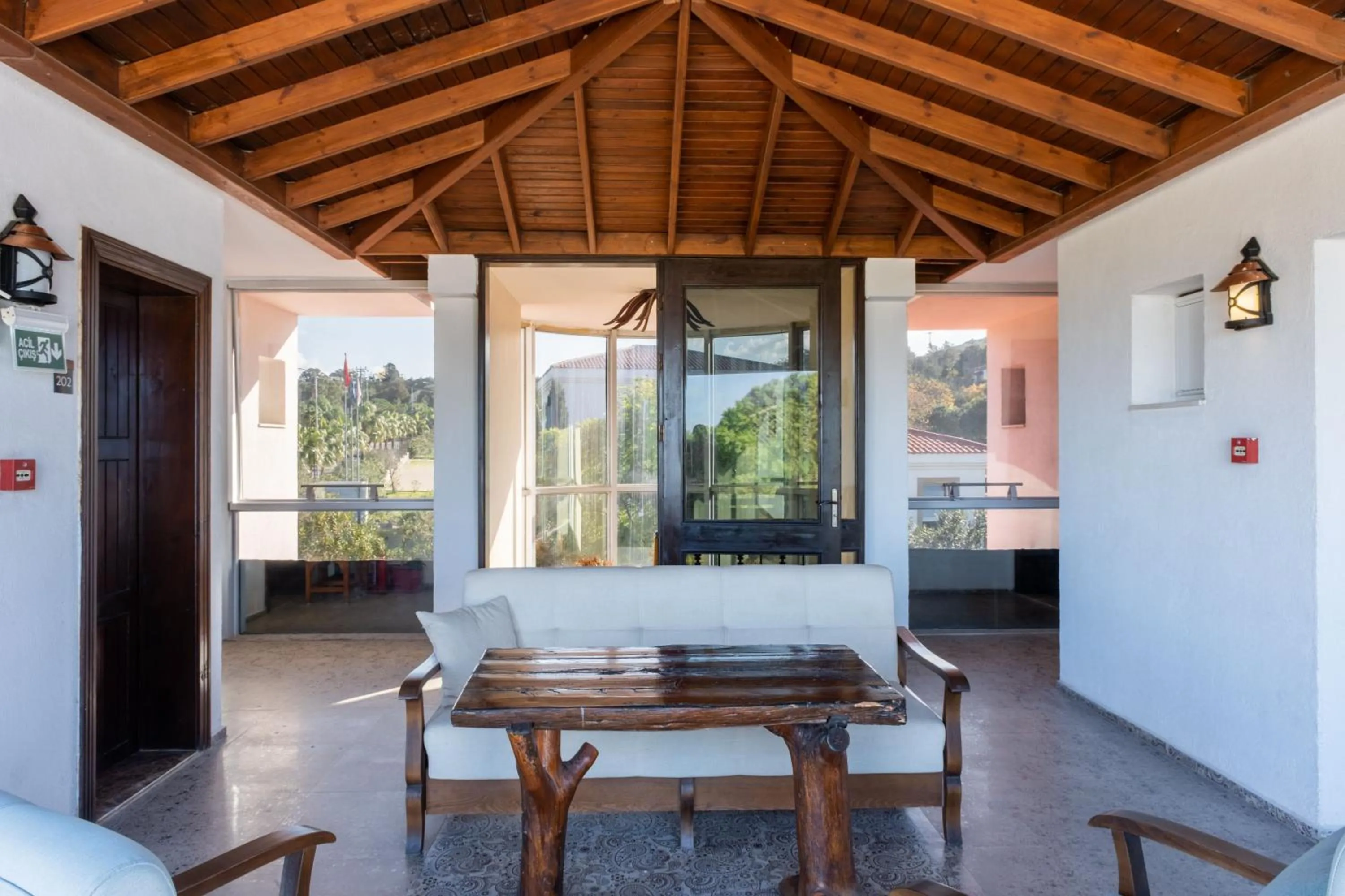 Seating area in Espira by Antioch Hotel