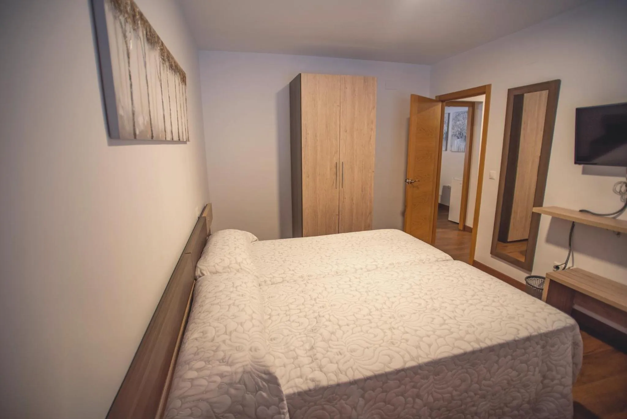 Bed in Hotel Rural Aznaitín