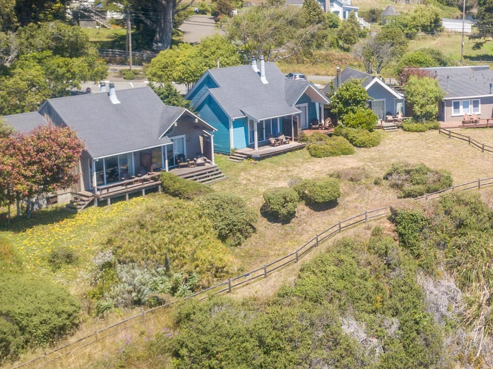 Bird's eye view in SCP Mendocino Coast Lodge