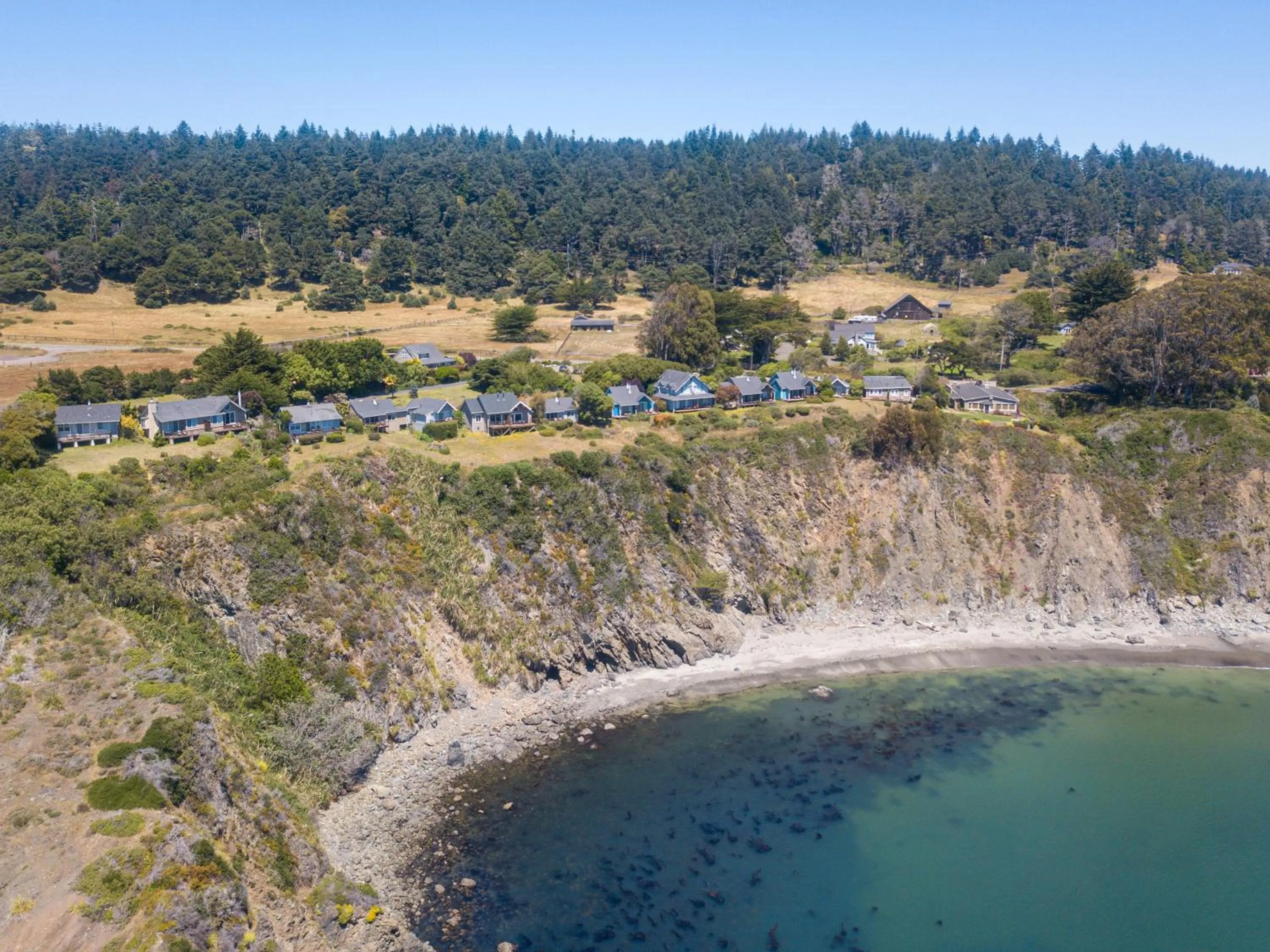 Bird's eye view in SCP Mendocino Coast Lodge