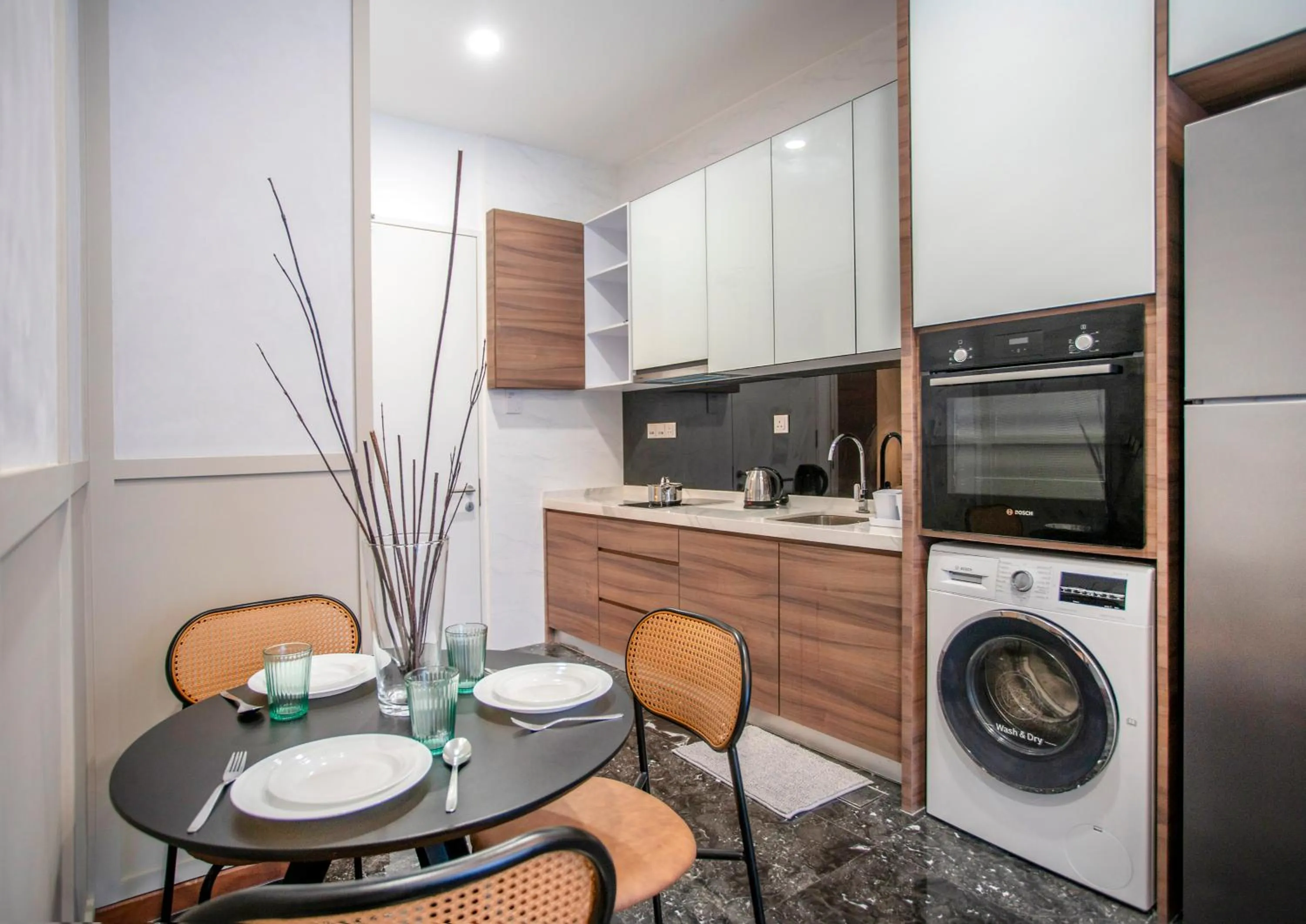 Kitchen or kitchenette in Royce Residence KLCC by Cobnb